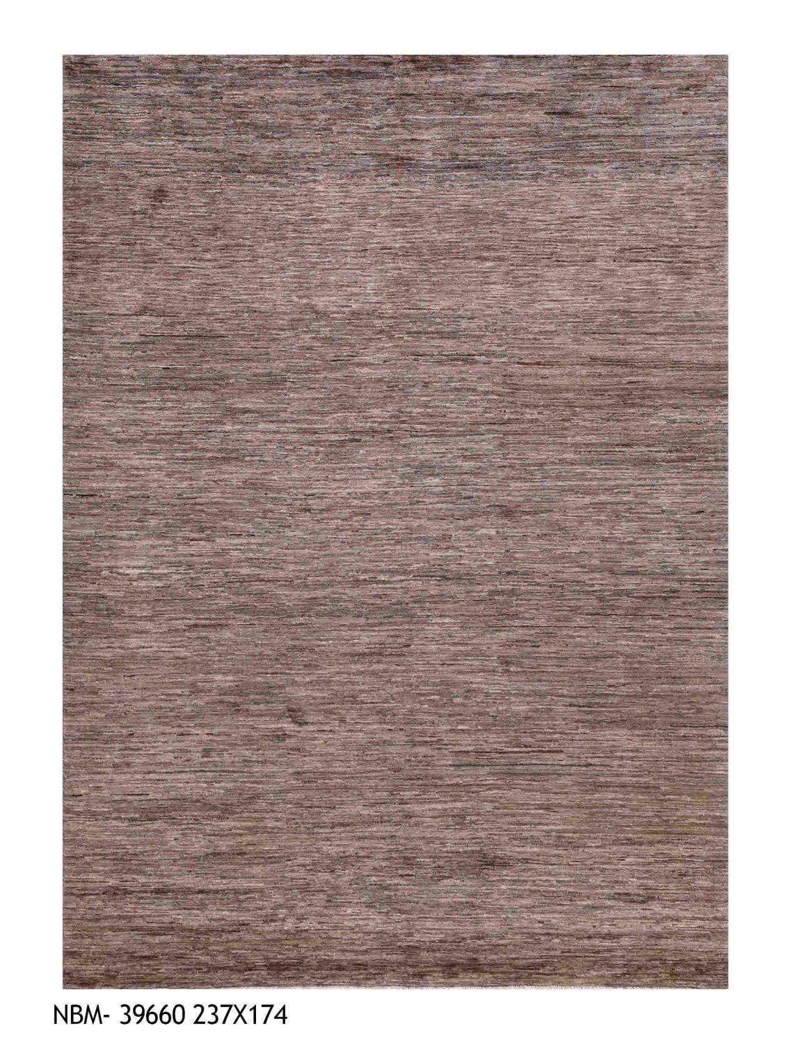 Taupe Tapijt Laagpolig Handgeknoopt Wollen Vloerkleed - Omid Afghan Wool Luxury 237x174