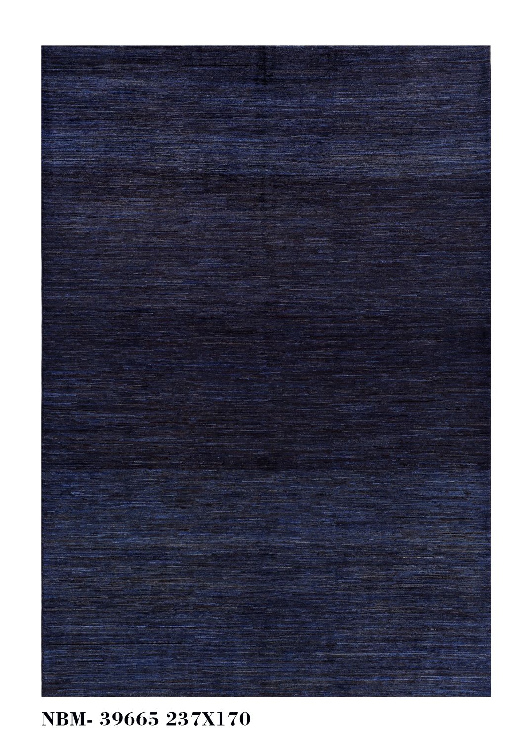 Blauw Tapijt Laagpolig Handgeknoopt Wollen Vloerkleed - Omid Afghan Wool Luxury 237x170