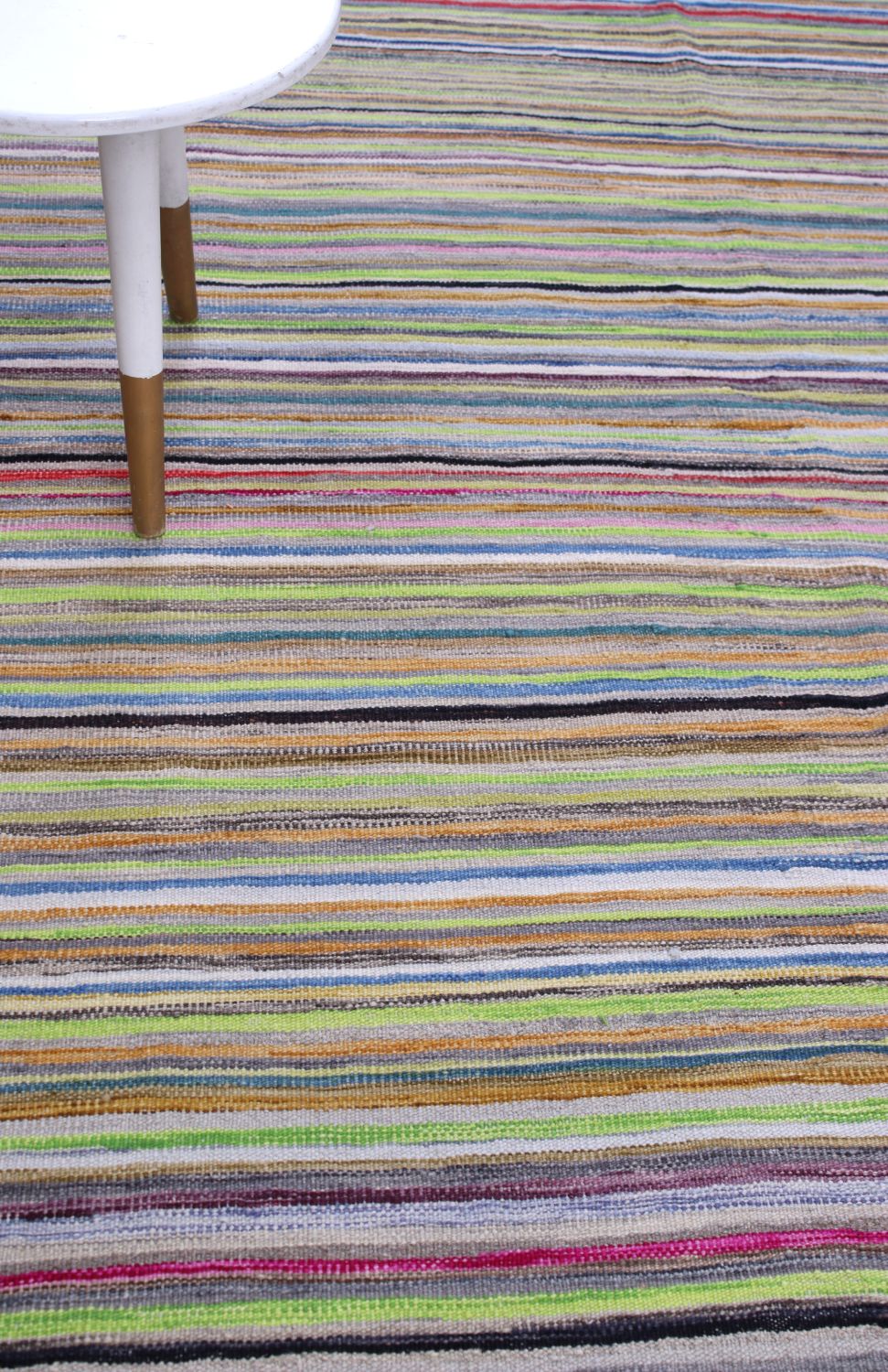 Kleurrijk Tapijt Laagpolig Handgeweven Wollen Vloerkleed - Omid Afghan Modern Kelim 293x217