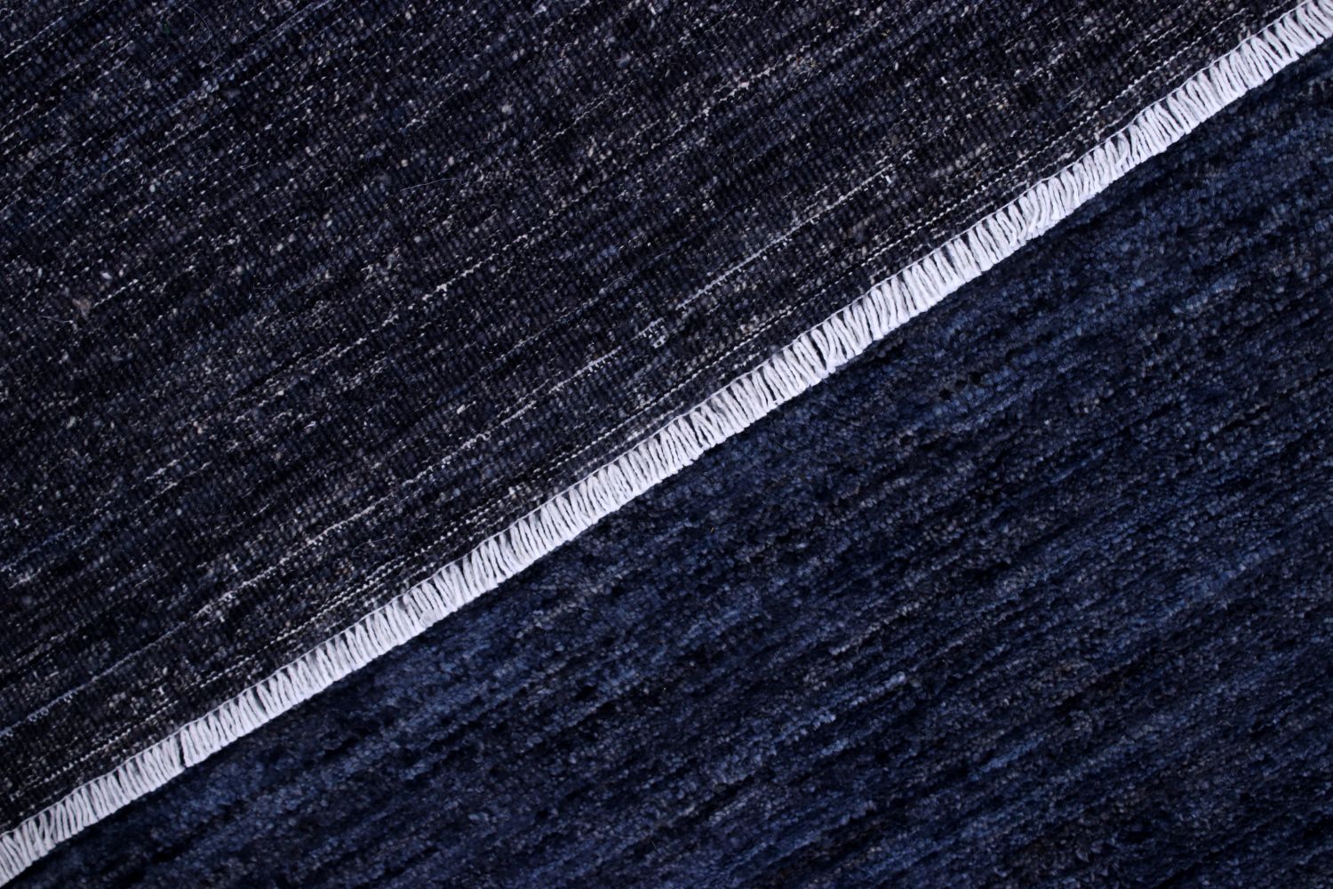 Blauw Tapijt Laagpolig Handgeknoopt Wollen Vloerkleed - Omid Afghan Wool Luxury 222x160
