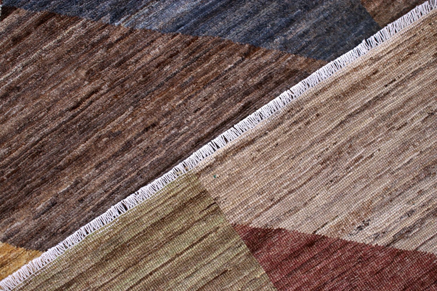 Afghaans Tapijt Laagpolig Handgeknoopt Wollen Vloerkleed - Omid Afghan Wool Luxury 296x198