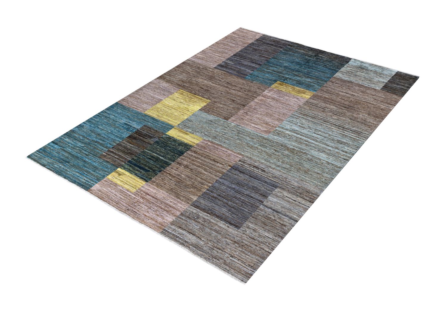 Afghaans Tapijt Laagpolig Handgeknoopt Wollen Vloerkleed - Omid Afghan Wool Luxury 238x175