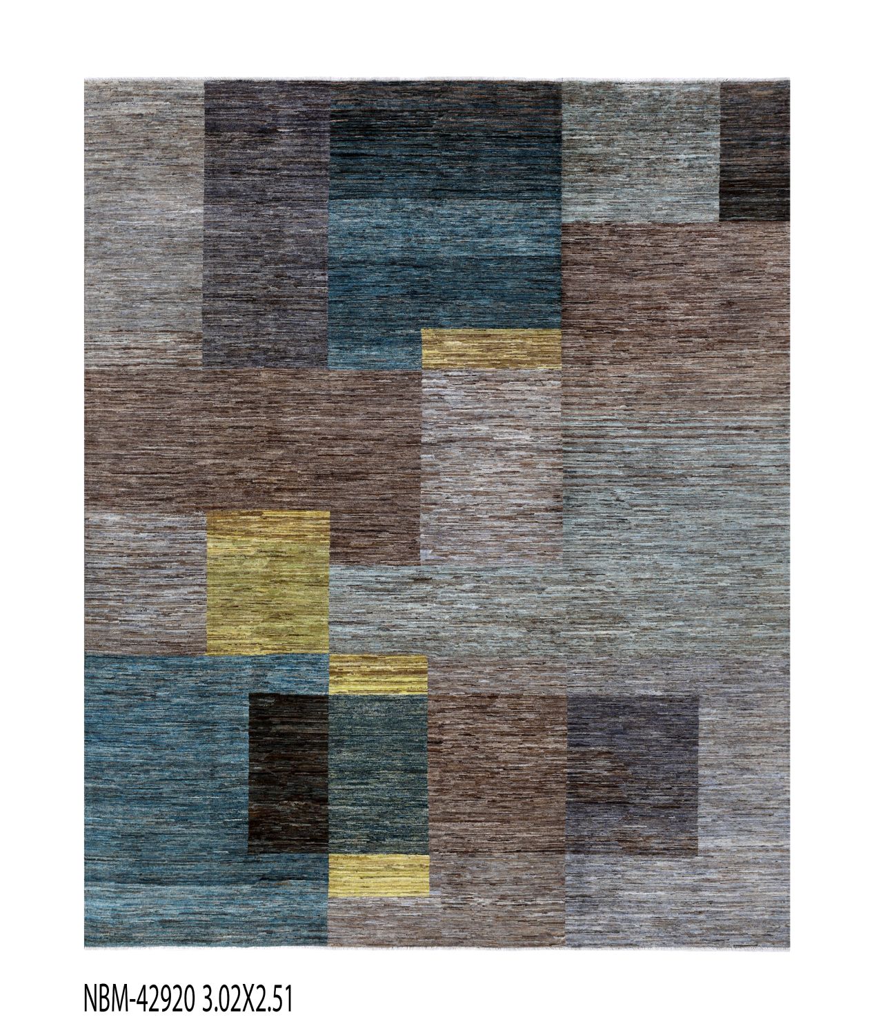 Afghaans Tapijt Laagpolig Handgeknoopt Wollen Vloerkleed - Omid Afghan Wool Luxury 302x251