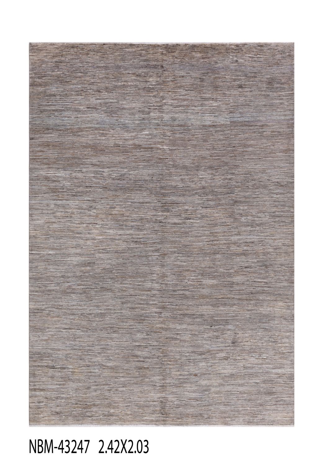 Afghaans Tapijt Laagpolig Handgeknoopt Wollen Vloerkleed - Omid Afghan Wool Luxury 242x203