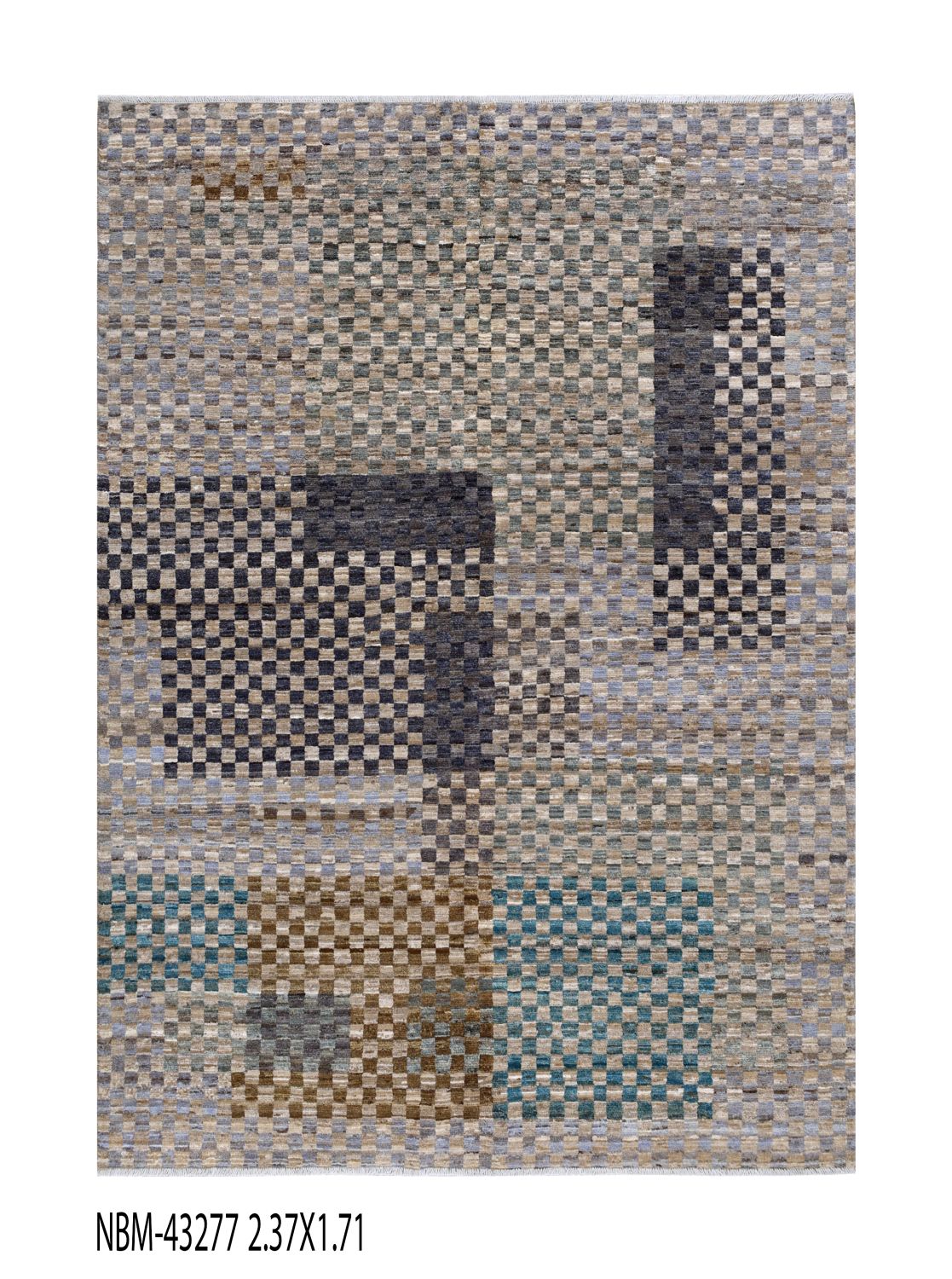 Afghaans Tapijt Laagpolig Handgeknoopt Wollen Vloerkleed - Omid Afghan Wool Luxury 237x171