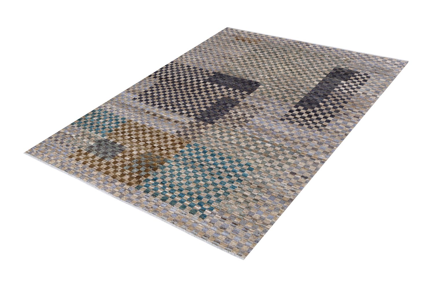 Afghaans Tapijt Laagpolig Handgeknoopt Wollen Vloerkleed - Omid Afghan Wool Luxury 237x171