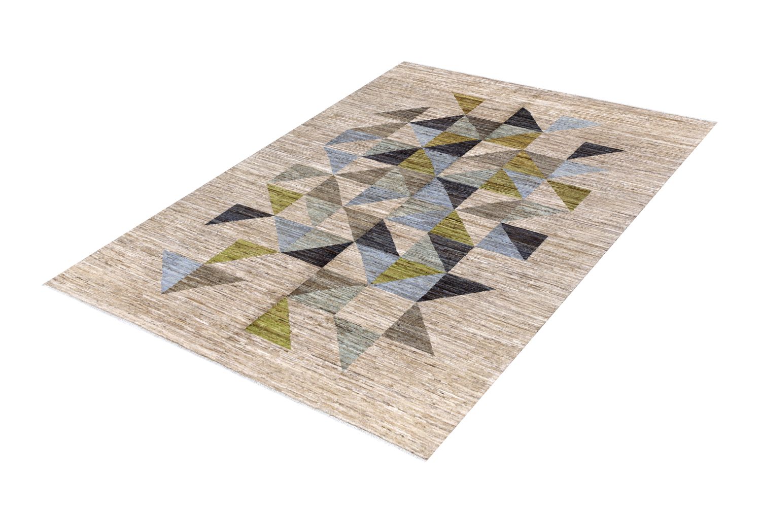 Afghaans Tapijt Laagpolig Handgeknoopt Wollen Vloerkleed - Omid Afghan Wool Luxury 239x166