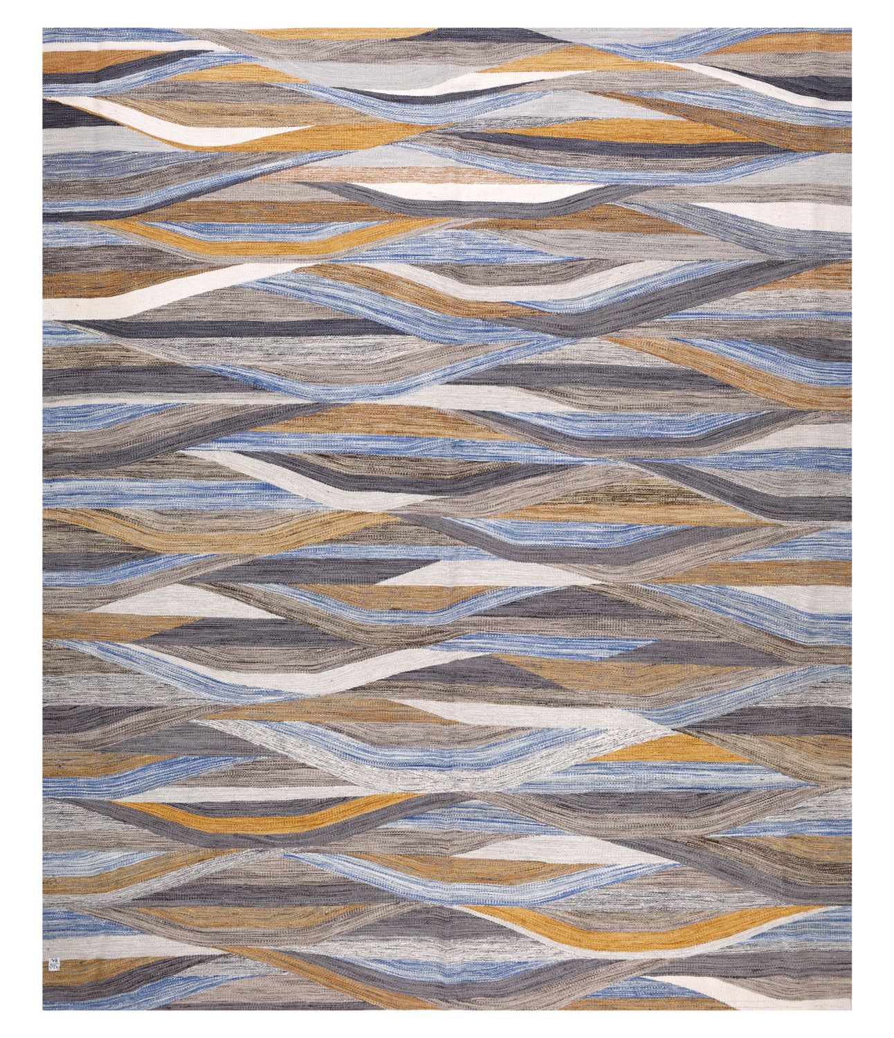 Kleurrijk Tapijt Laagpolig Handgeweven Wollen Vloerkleed - Omid Afghan Modern Kelim 300x241