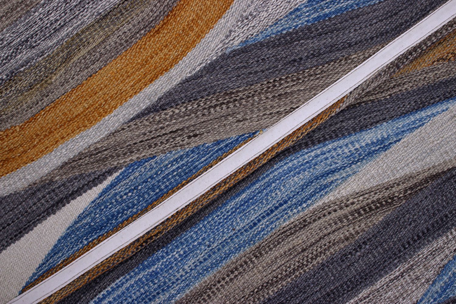 Kleurrijk Tapijt Laagpolig Handgeweven Wollen Vloerkleed - Omid Afghan Modern Kelim 300x241