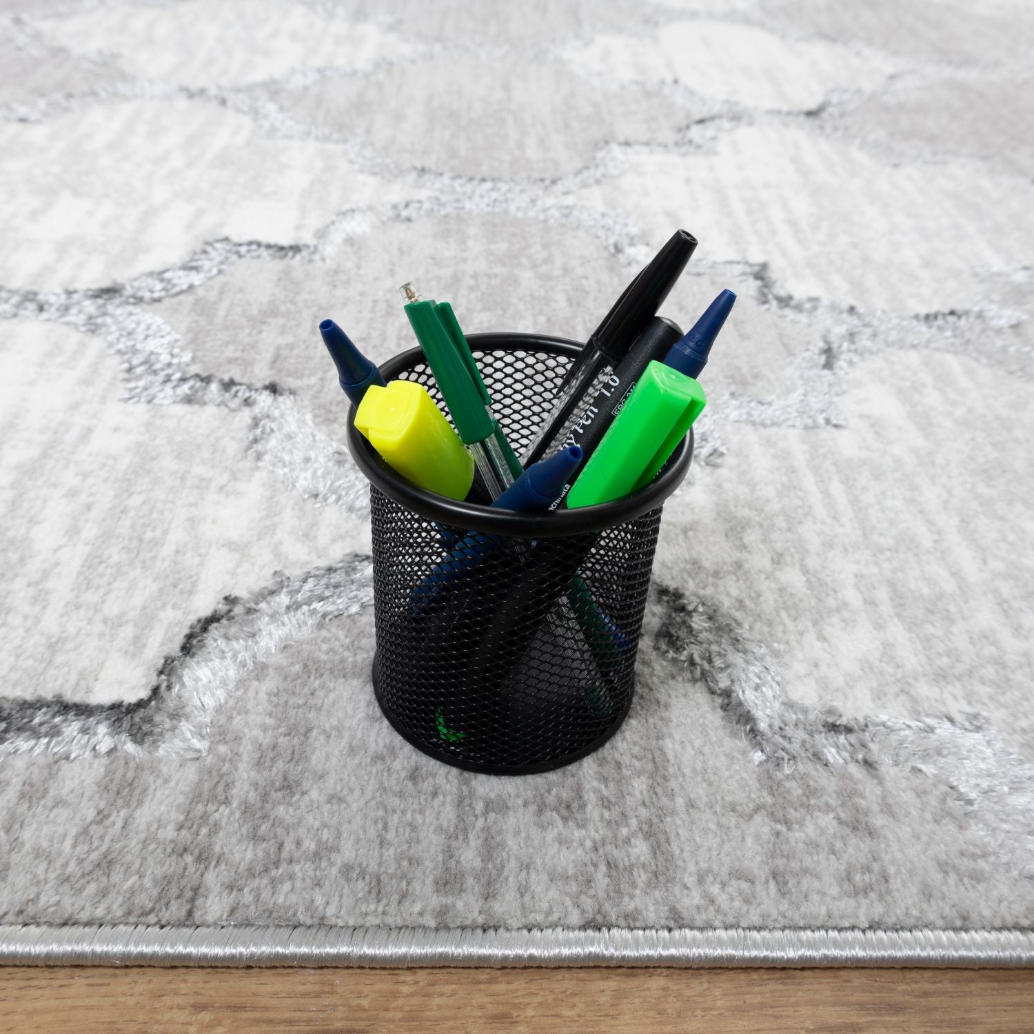 Grijs Tapijt Laagpolig Vloerkleed Omid Marbella