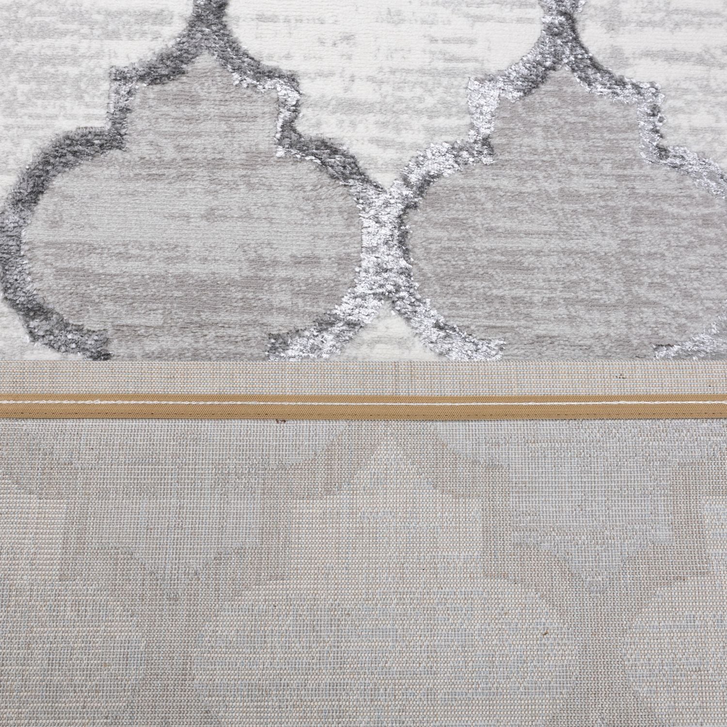 Grijs Tapijt Laagpolig Vloerkleed Omid Marbella