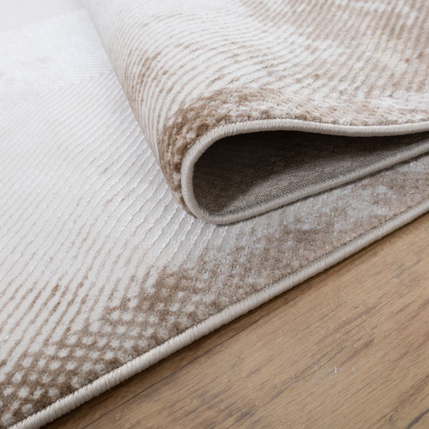 Cremé Tapijt Laagpolig Vloerkleed Omid Beige Essence