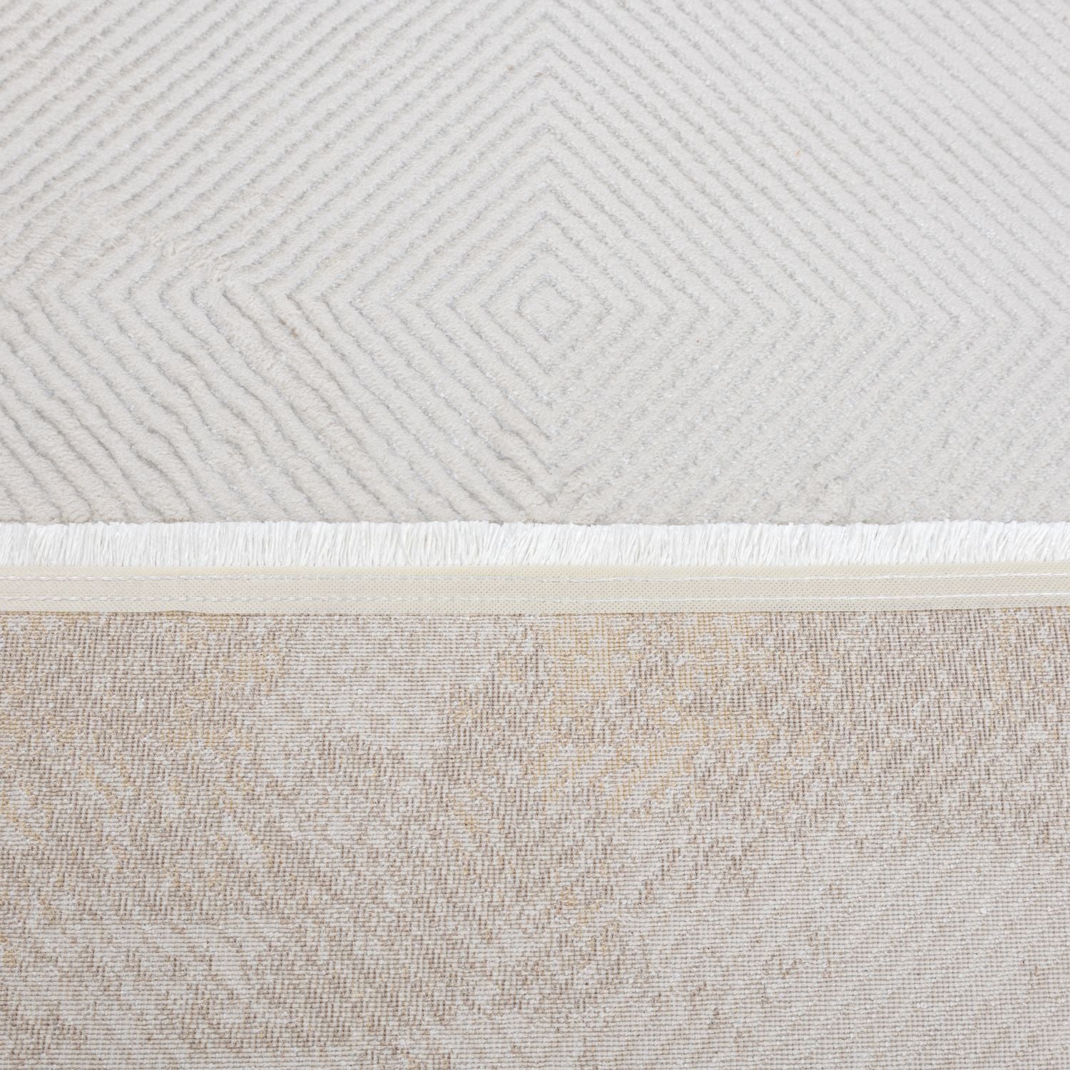Cremé Tapijt Laagpolig Vloerkleed Omid Beige Essence