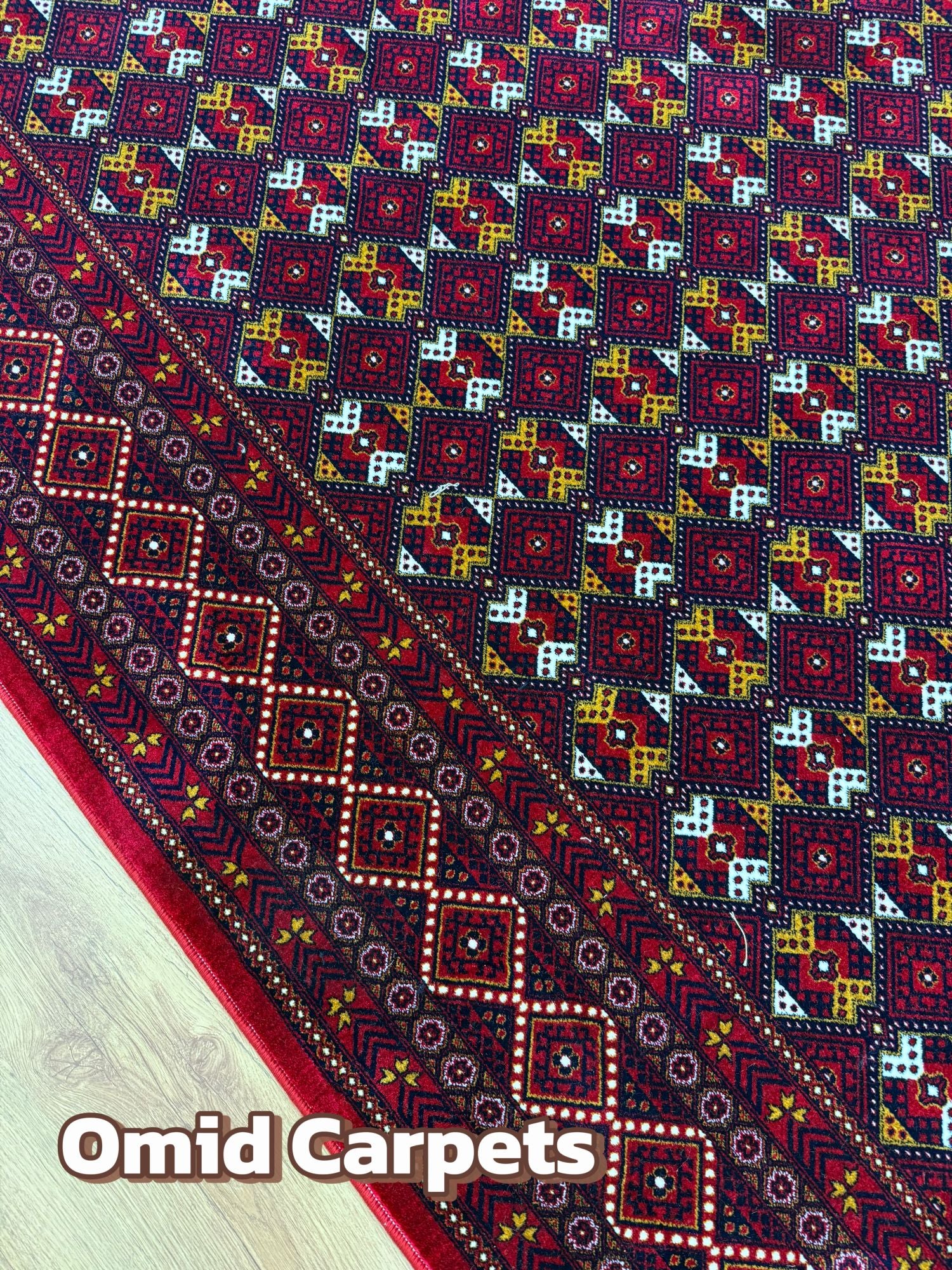 قالین ترکی * Rood Tapijt Laagpolig Klassiek Vloerkleed - Omid Premium Classic