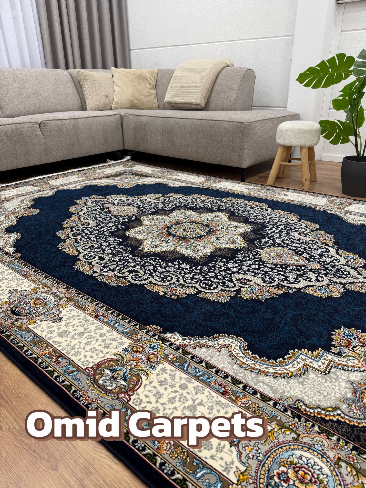 قالین 700 شانه * Donkerblauw Tapijt Laagpolig Klassiek Vloerkleed - Omid Premium Classic - 1,5 Miljoen punten/m² (Copy)