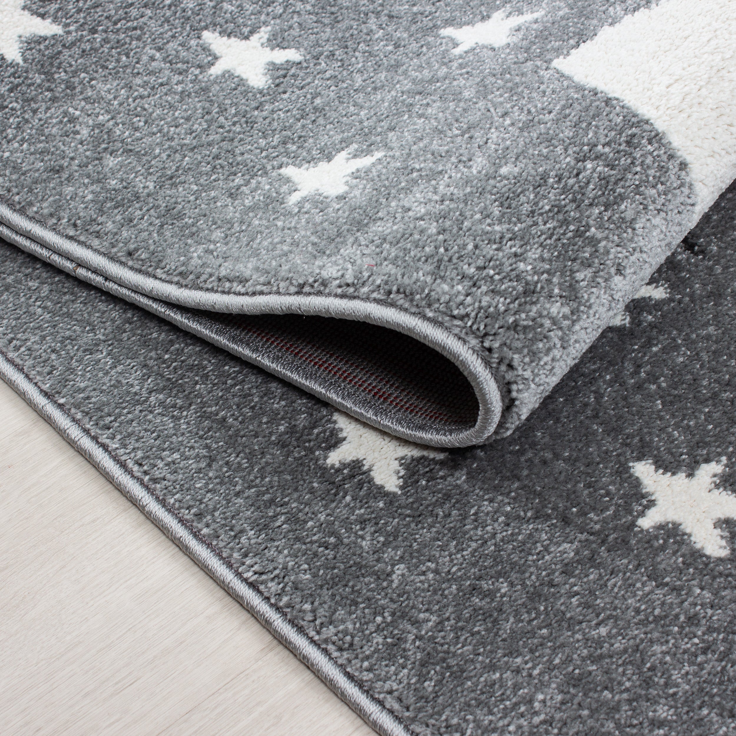 Kindertapijt Omid Lachend Katje Blauw Vloerkleed - Omid Carpets