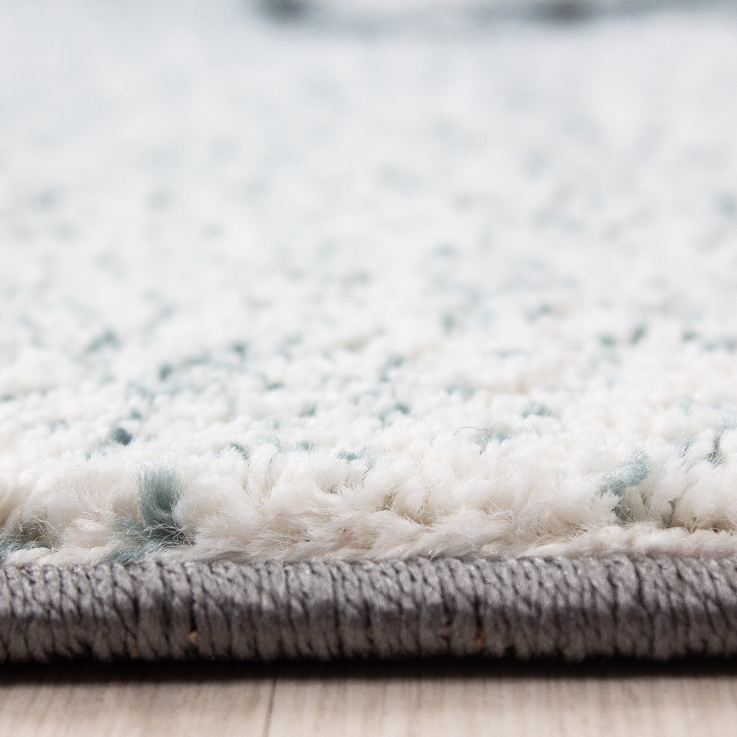 Kindertapijt Omid Olifantje met Baby Blauw Vloerkleed - Omid Carpets