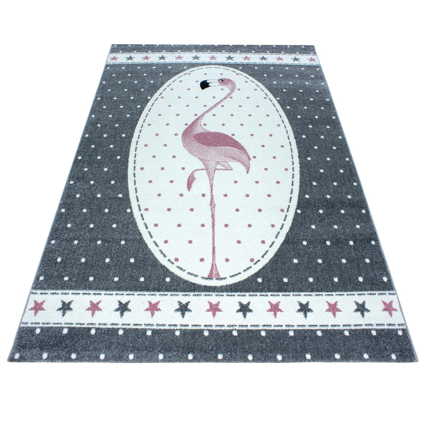 Kindertapijt Omid Flamingo Roos Vloerkleed - Omid Carpets