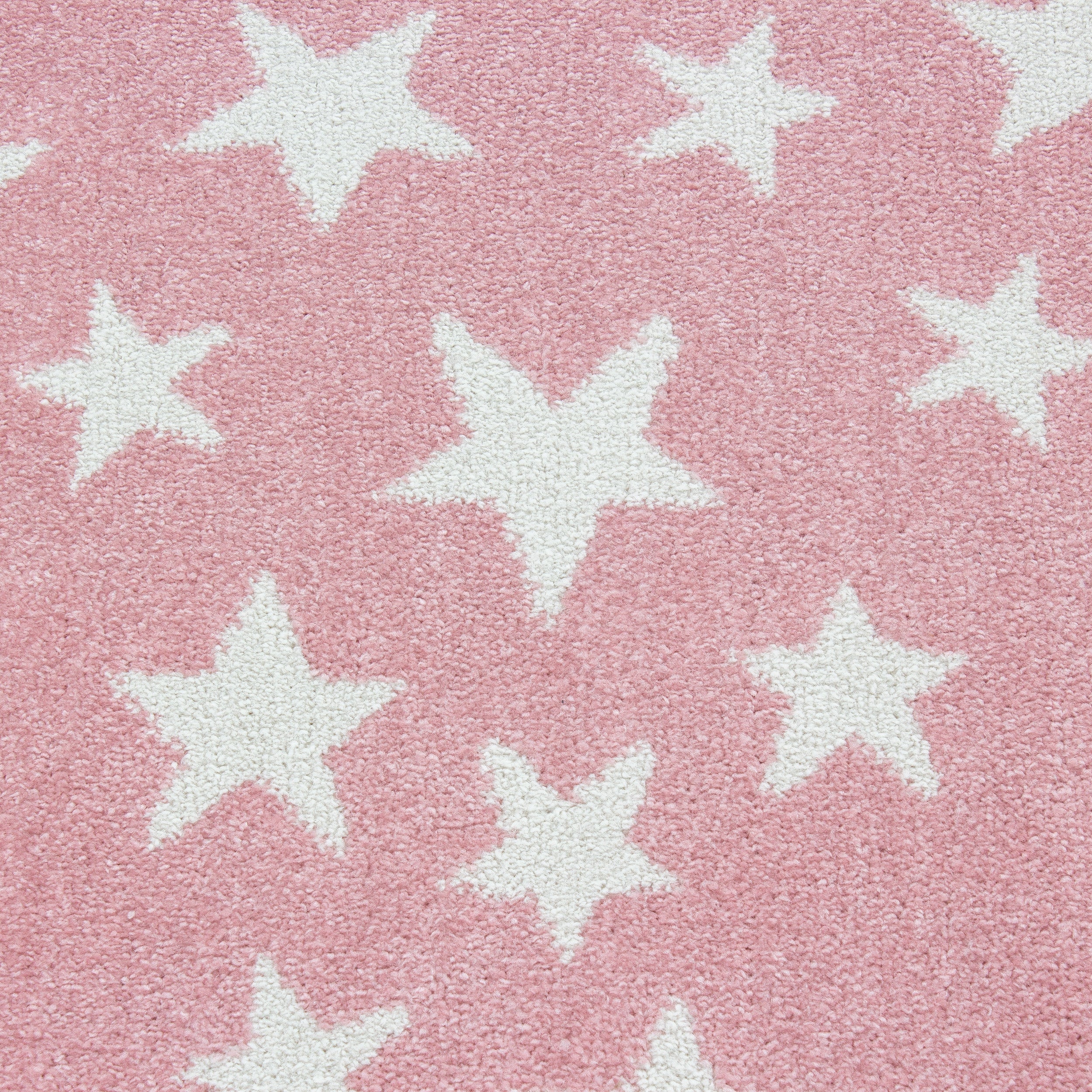 Kindertapijt Omid Roze Ster Vloerkleed - Omid Carpets