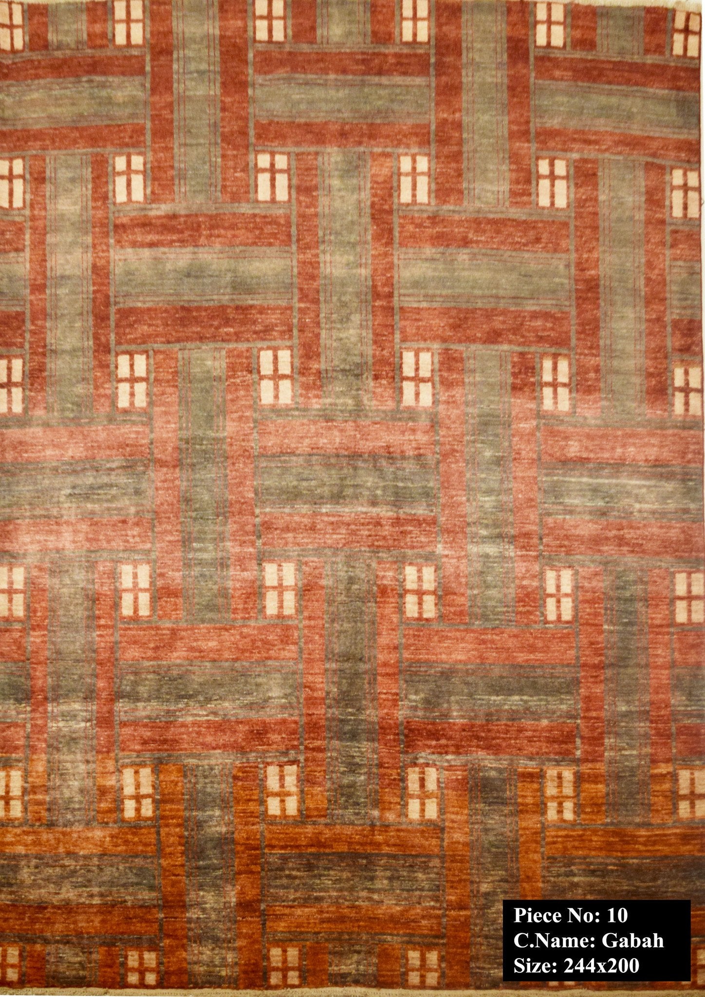 Dennen Groene Labyrint Gabbah Tapijt 244x200 - Omid Carpets