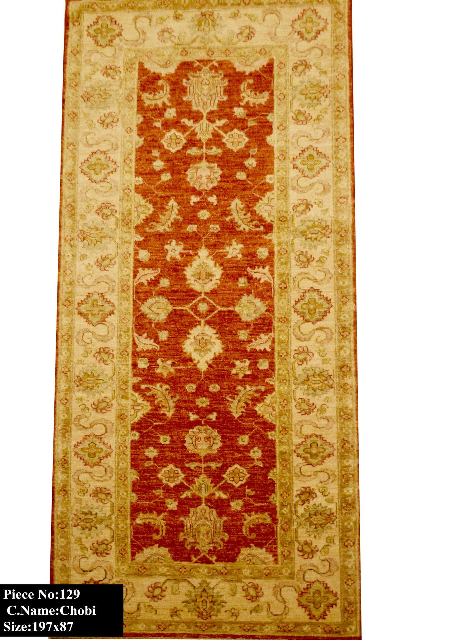 Roestoranje Ziegler Hal Tapijt 197x87 - Omid Carpets