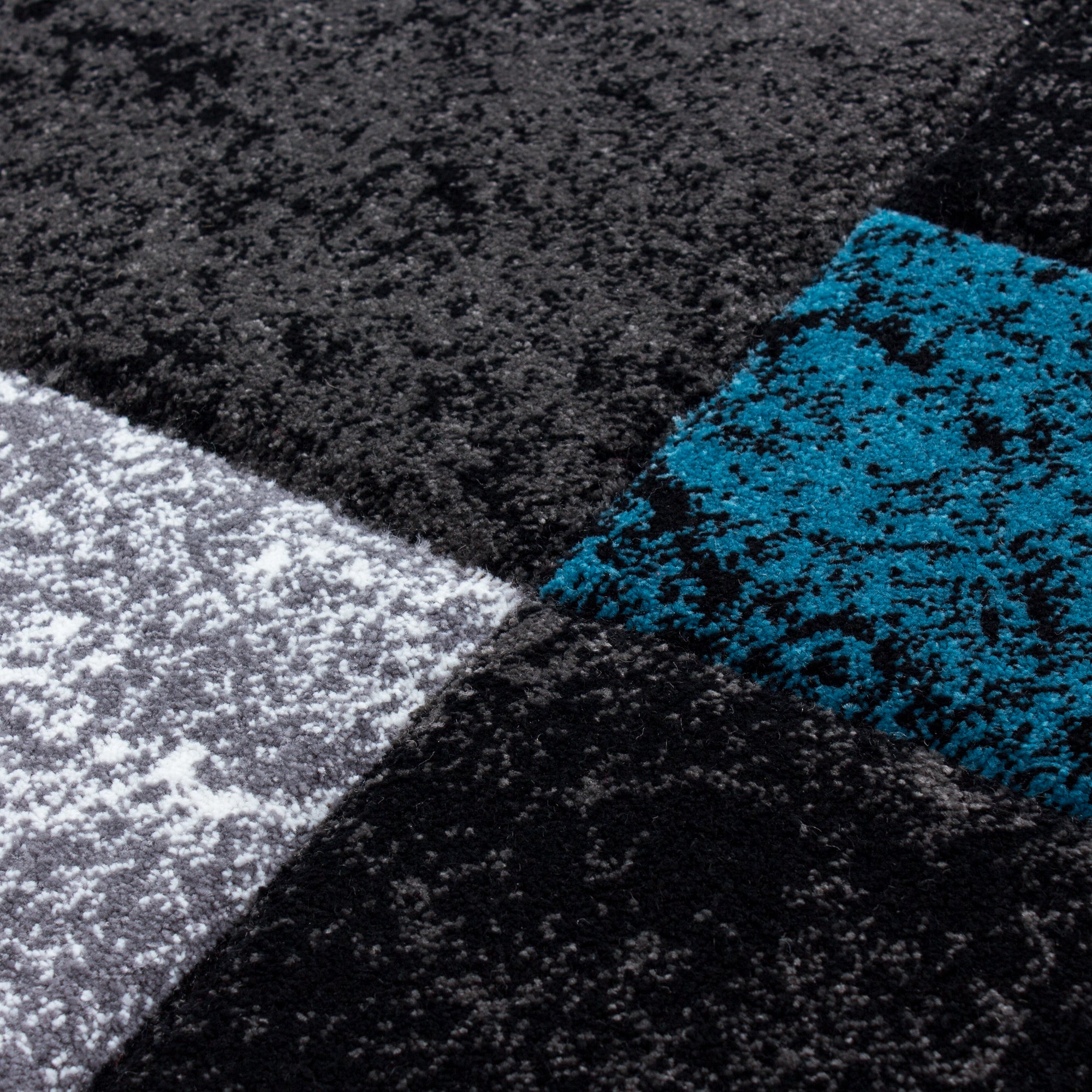 Blauw Tapijt Laagpolig Vloerkleed Omid Modern Vibes - Omid Carpets