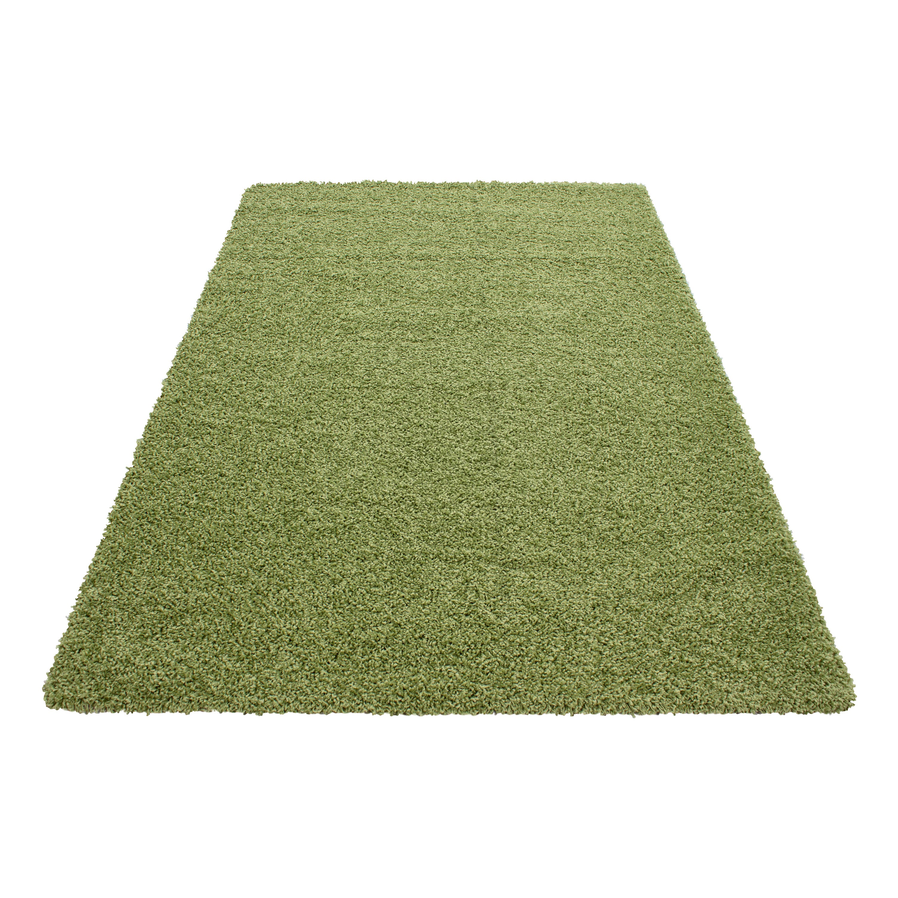 Groen Tapijt Hoogpolig Vloerkleed - Omid Essential - Omid Carpets