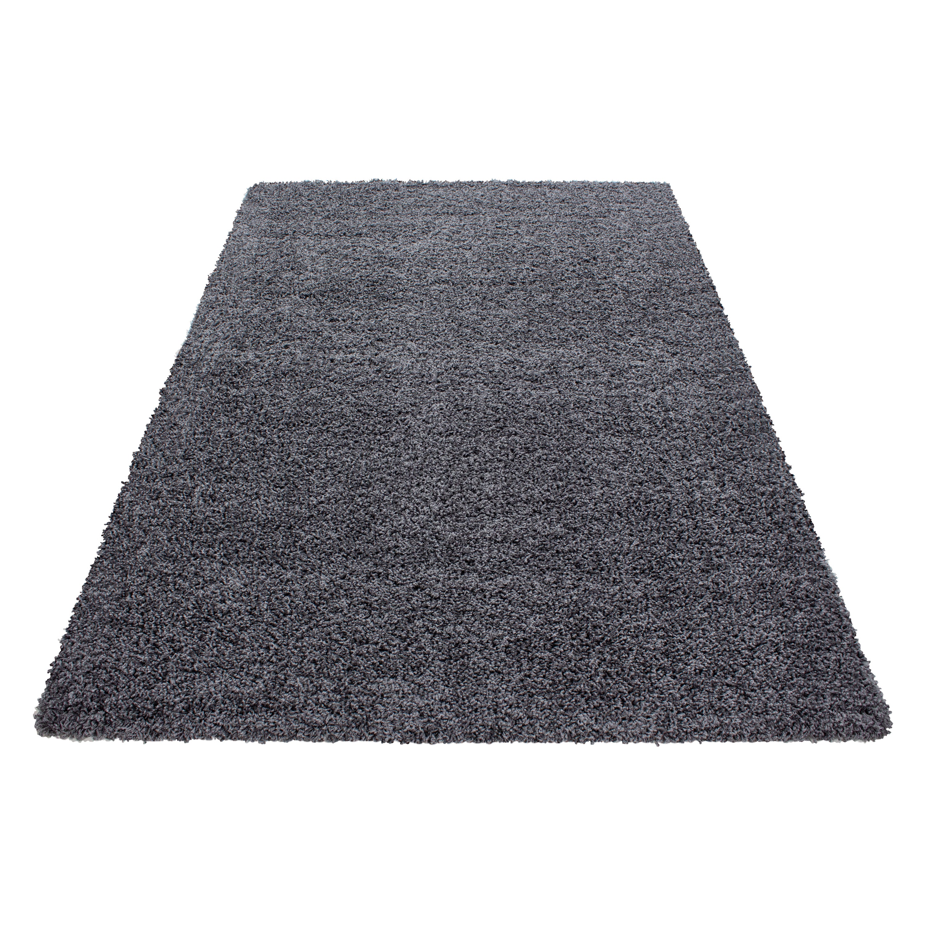 Grijs Tapijt Hoogpolig Vloerkleed - Omid Essential - Omid Carpets