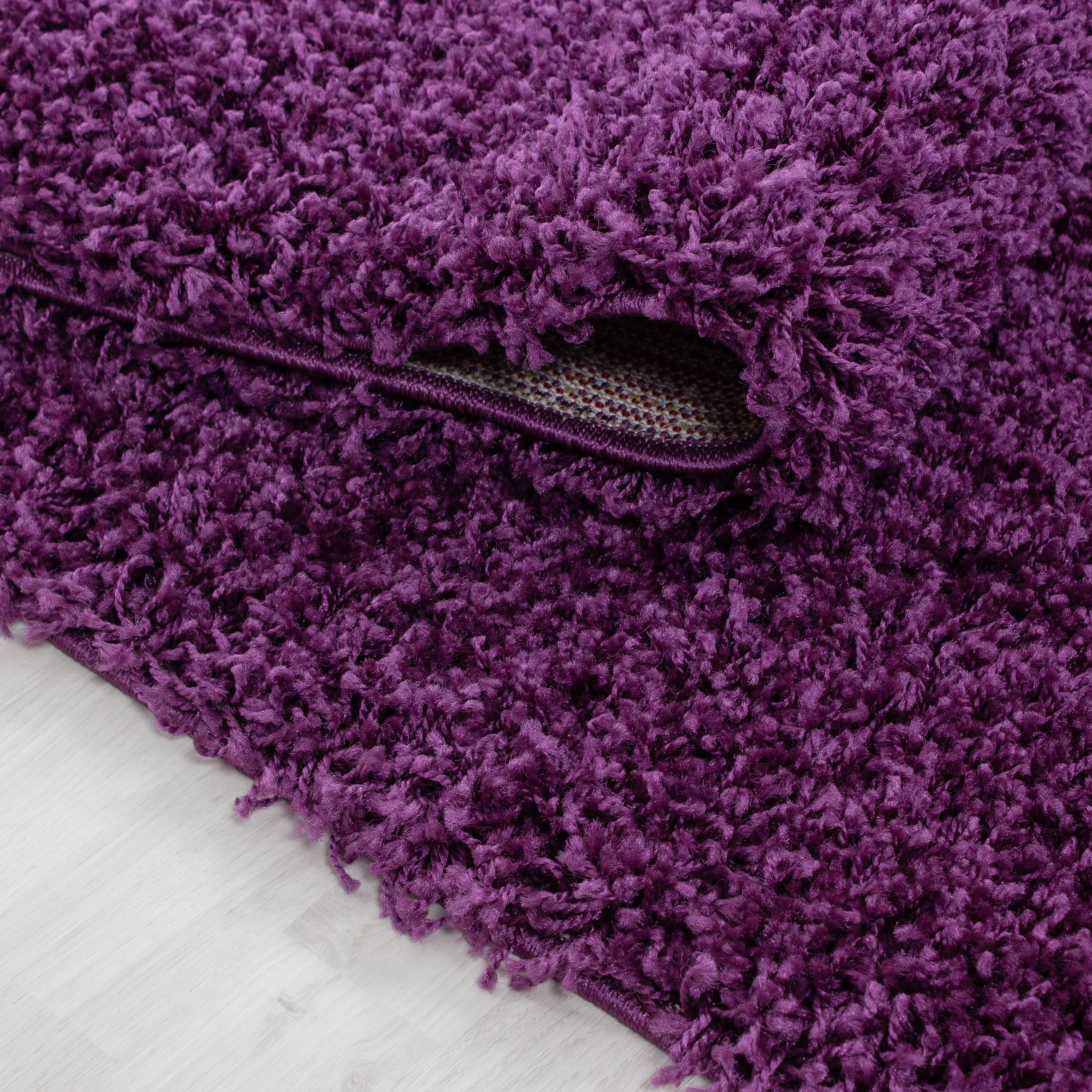 Paars Tapijt Hoogpolig Vloerkleed - Omid Essential - Omid Carpets