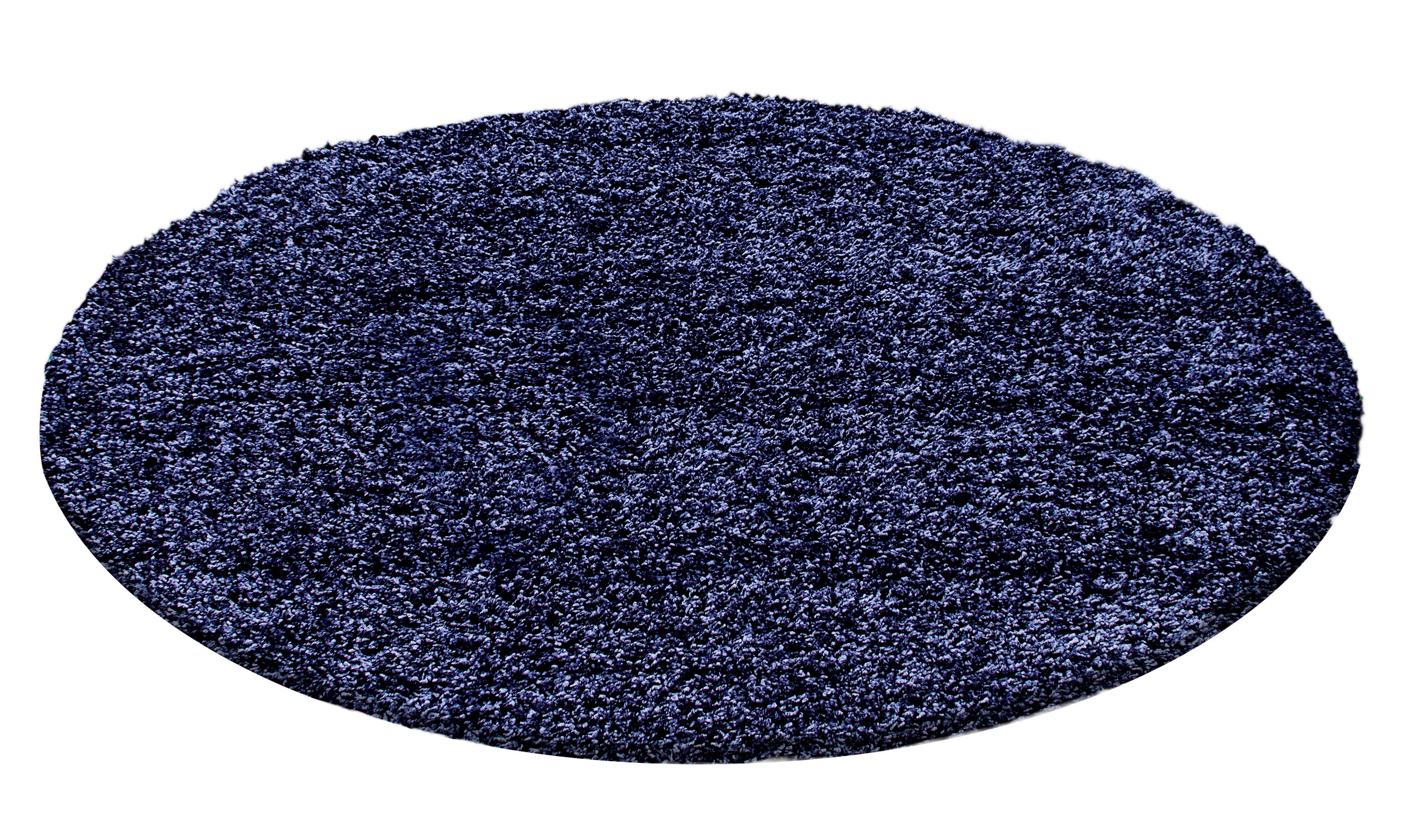 Donkerblauw Tapijt Hoogpolig Vloerkleed - Omid Essential - Omid Carpets