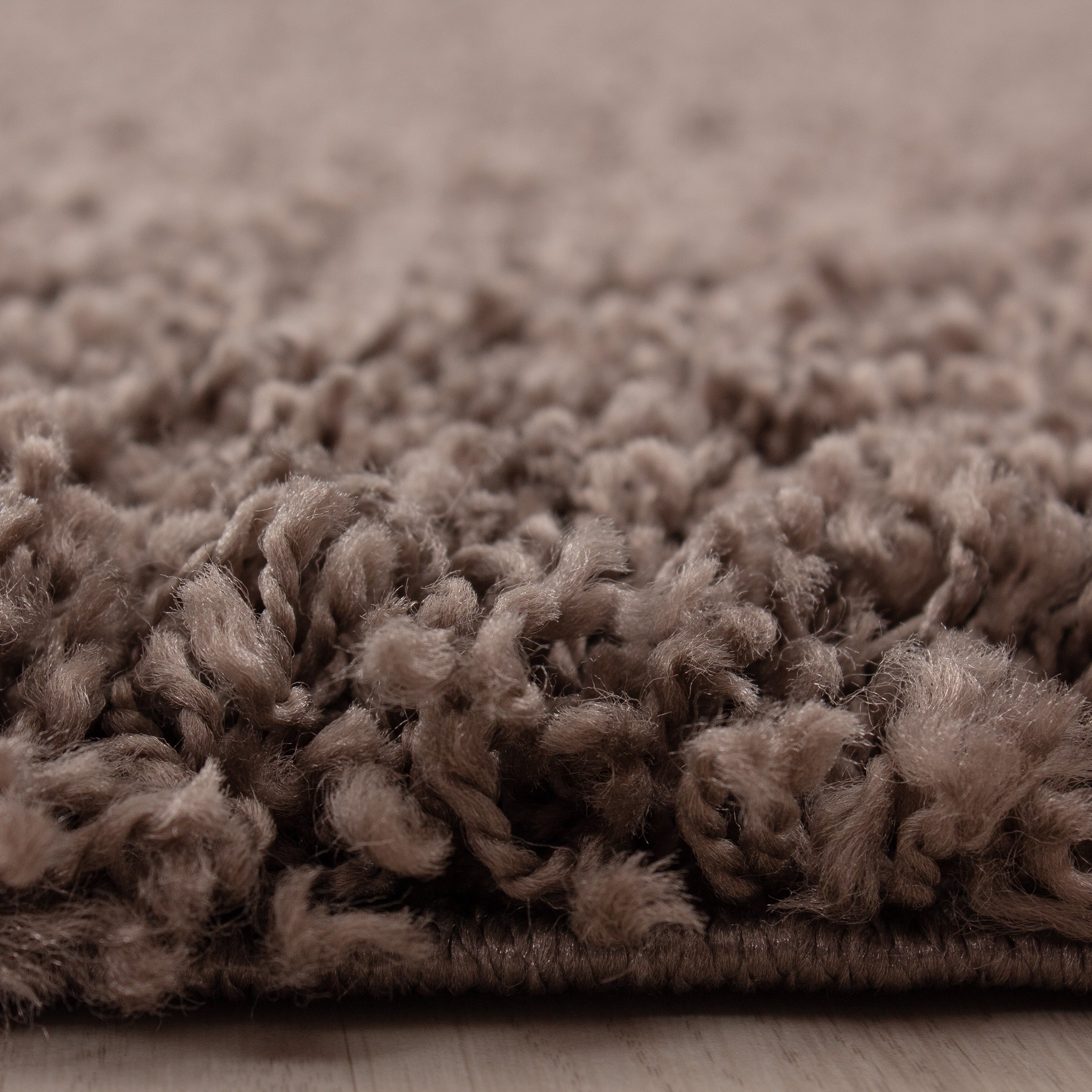 Taupe Tapijt Hoogpolig Vloerkleed - Omid Essential - Omid Carpets