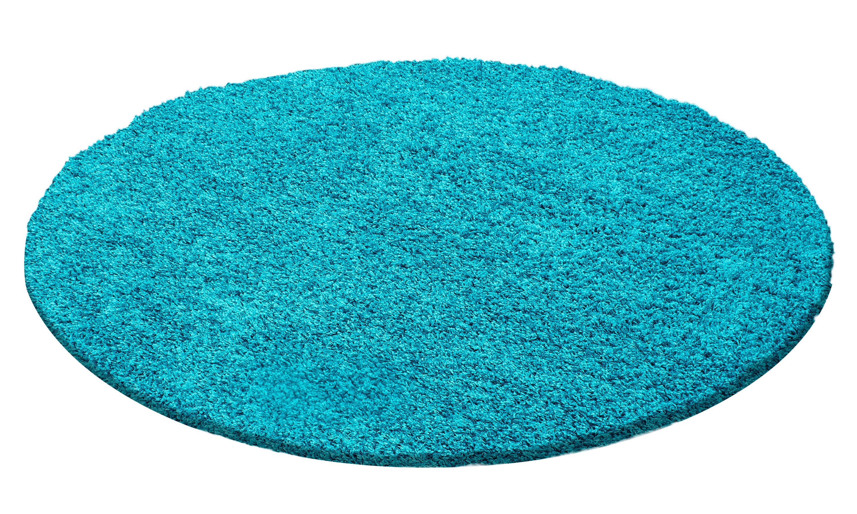 Turquoise Tapijt Hoogpolig Vloerkleed - Omid Essential - Omid Carpets