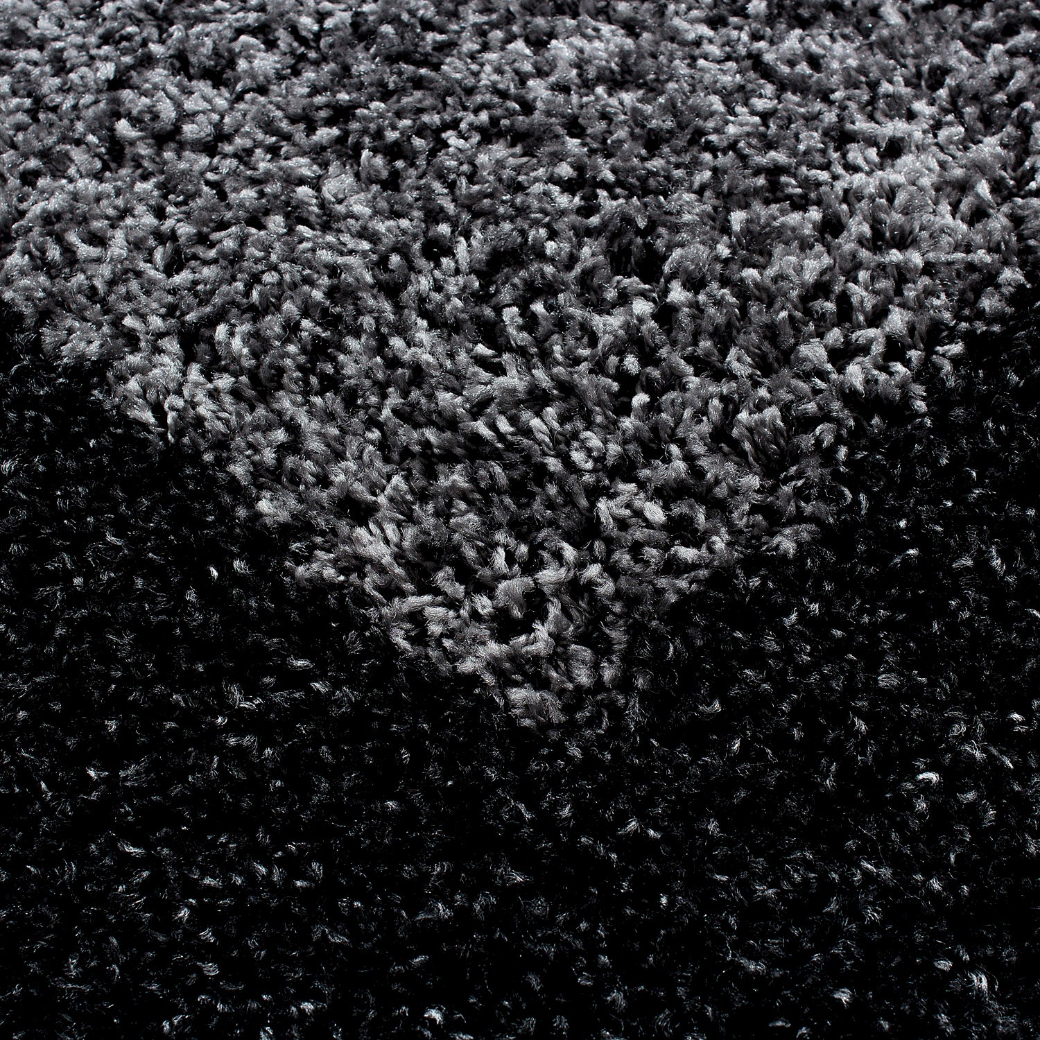 Anthraciet Tapijt Hoogpolig Vloerkleed - Omid Essential Kader - Omid Carpets