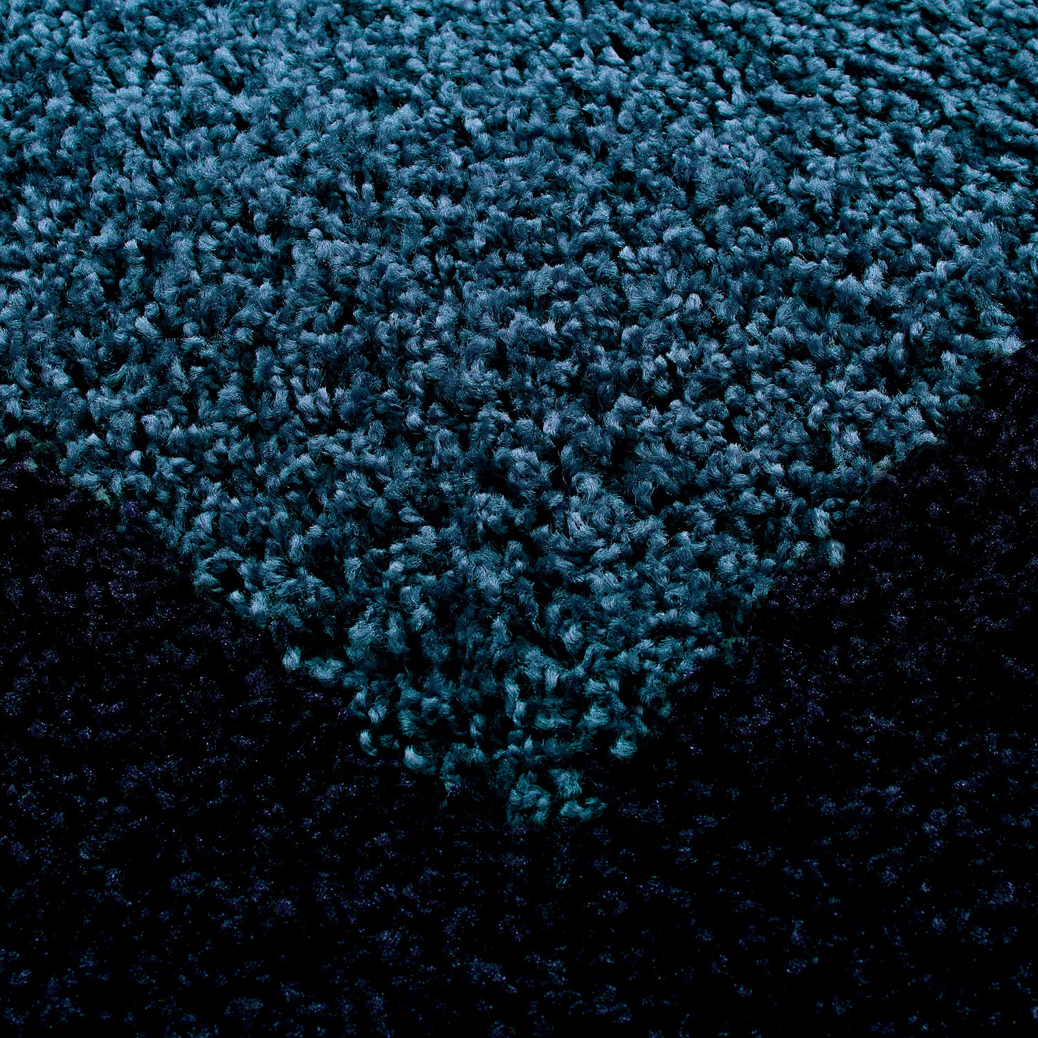 Blauw Tapijt Hoogpolig Vloerkleed - Omid Essential Kader - Omid Carpets