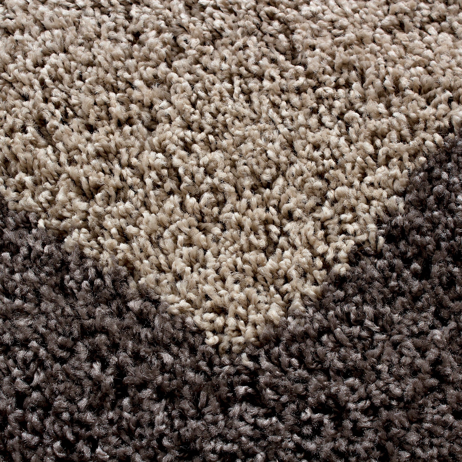 Taupe Tapijt Hoogpolig Vloerkleed - Omid Essential Kader - Omid Carpets