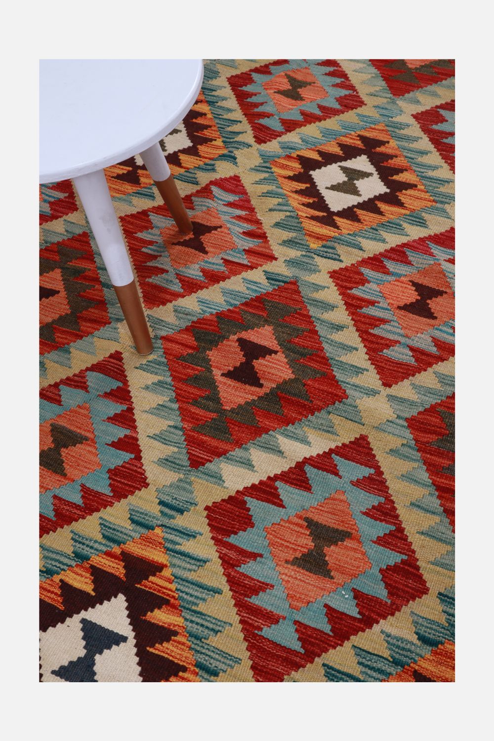 Petit pochon en tissu indien Beige - Catho Retro