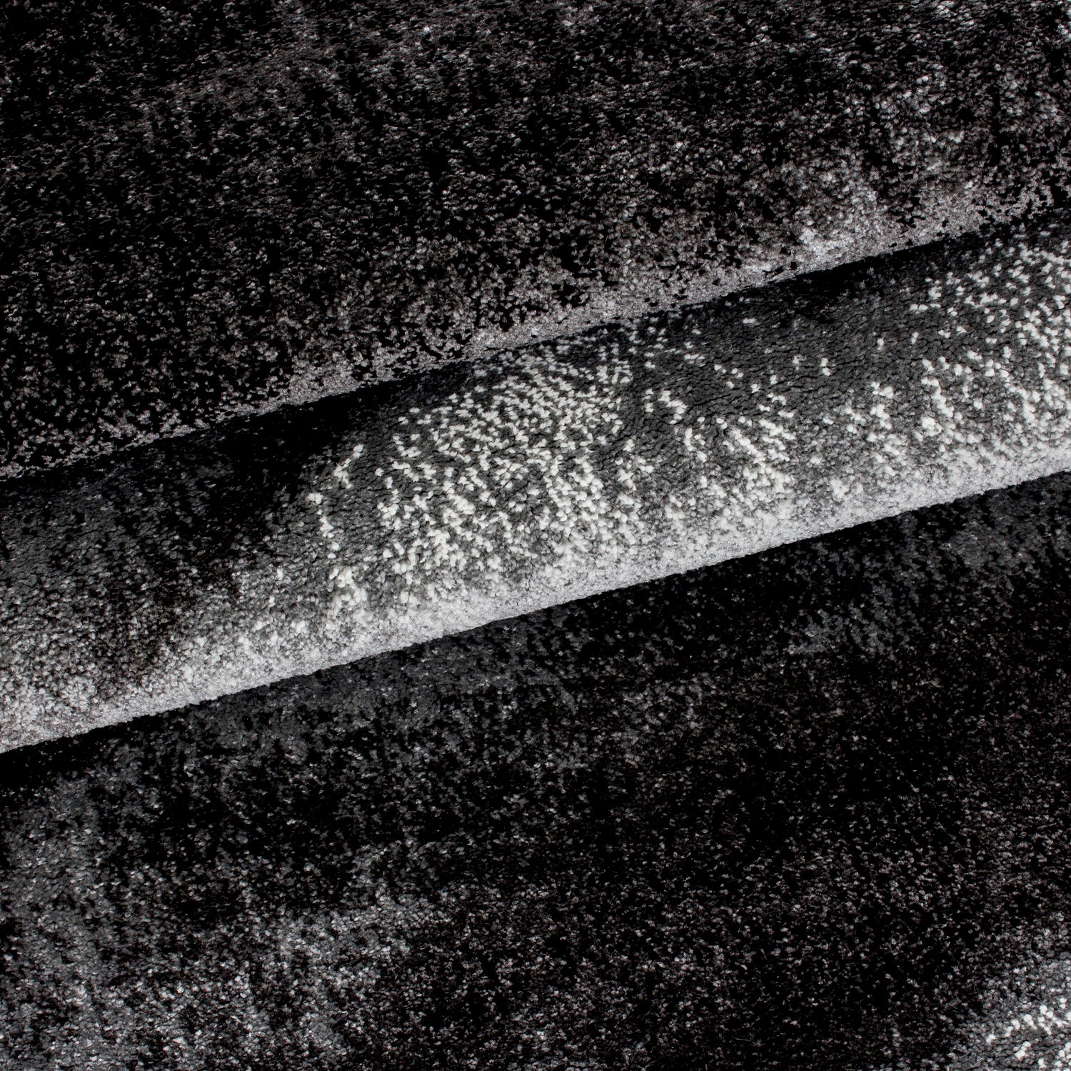 Zwart Tapijt Laagpolig Vloerkleed Omid Perception - Omid Carpets