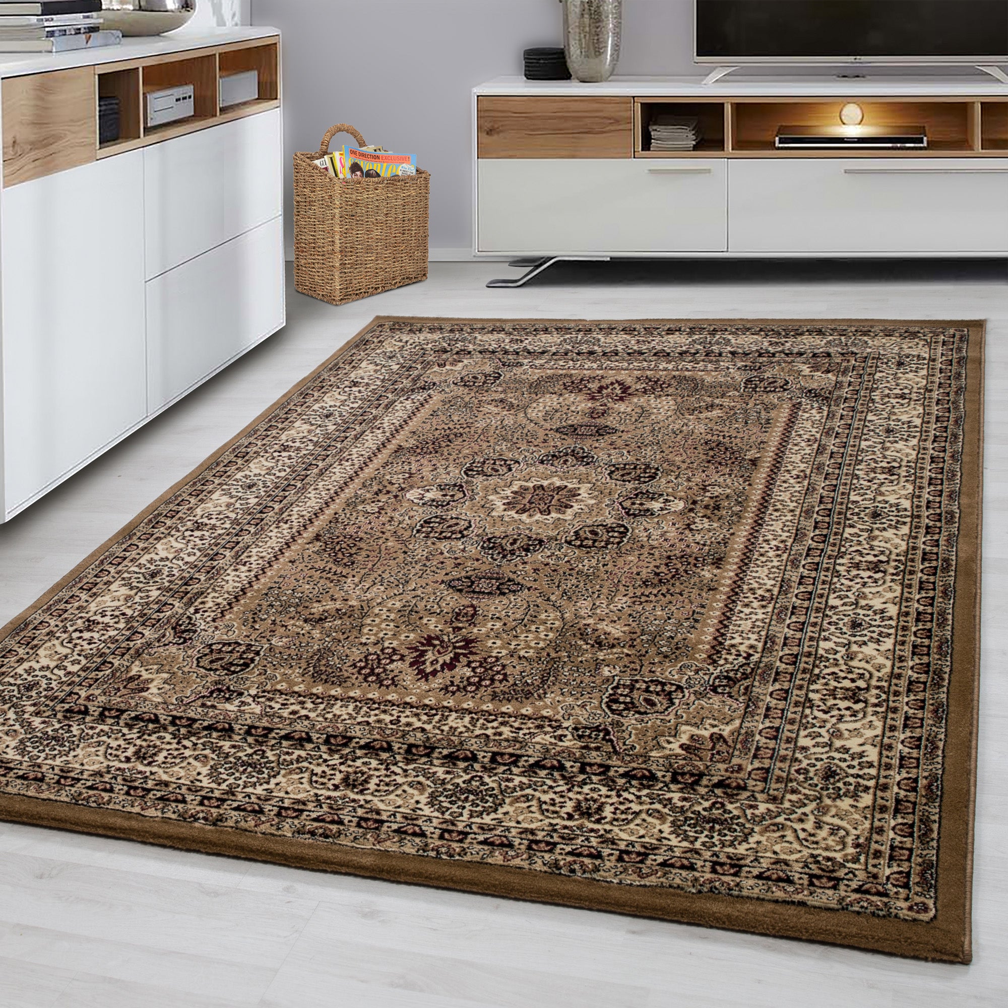 Beige Tapijt Klassiek Vloerkleed Omid Royal - Omid Carpets