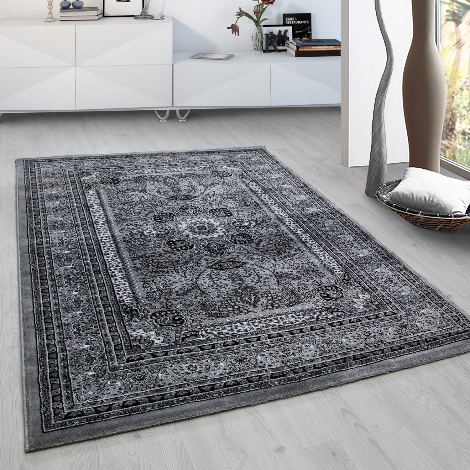 Grijs Tapijt Klassiek Vloerkleed Omid Royal - Omid Carpets