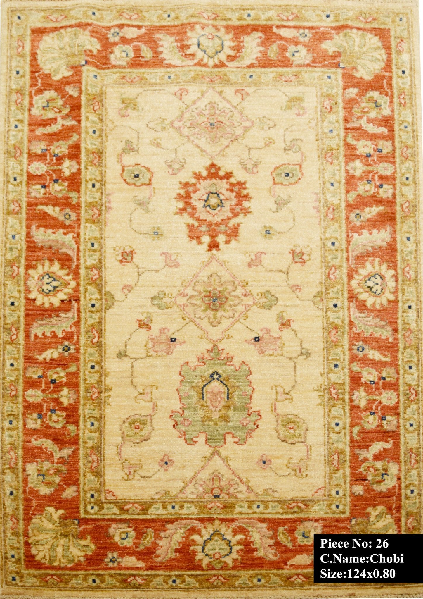 Roestoranje Ziegler Tapijt 124x80 - Omid Carpets