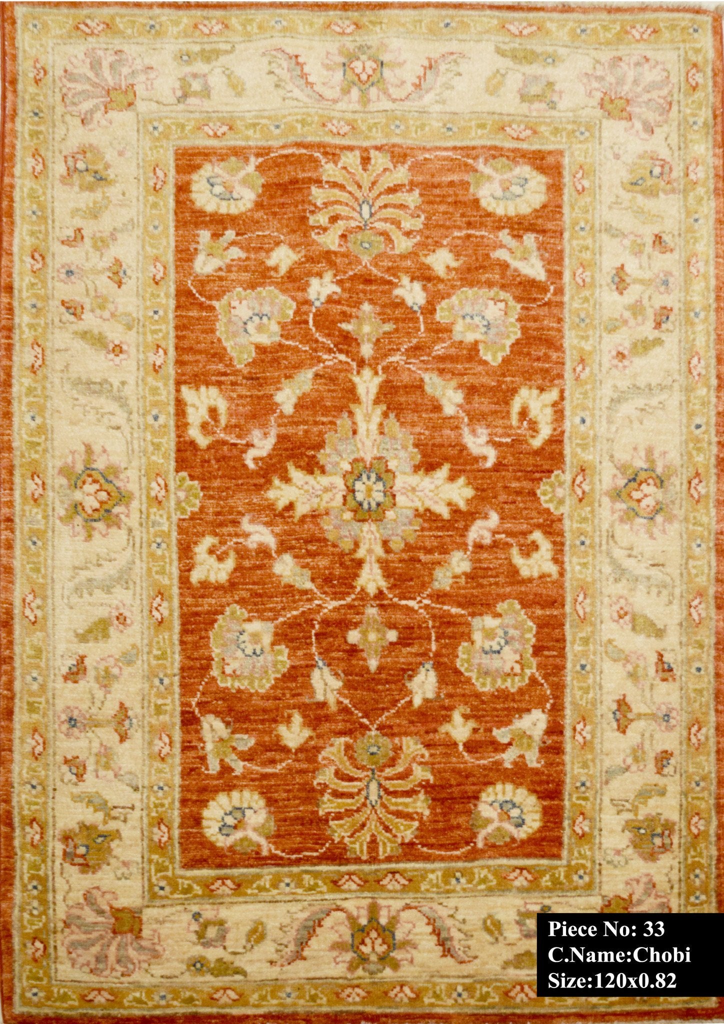 Granaatoranje Ziegler Tapijt 120x82 - Omid Carpets