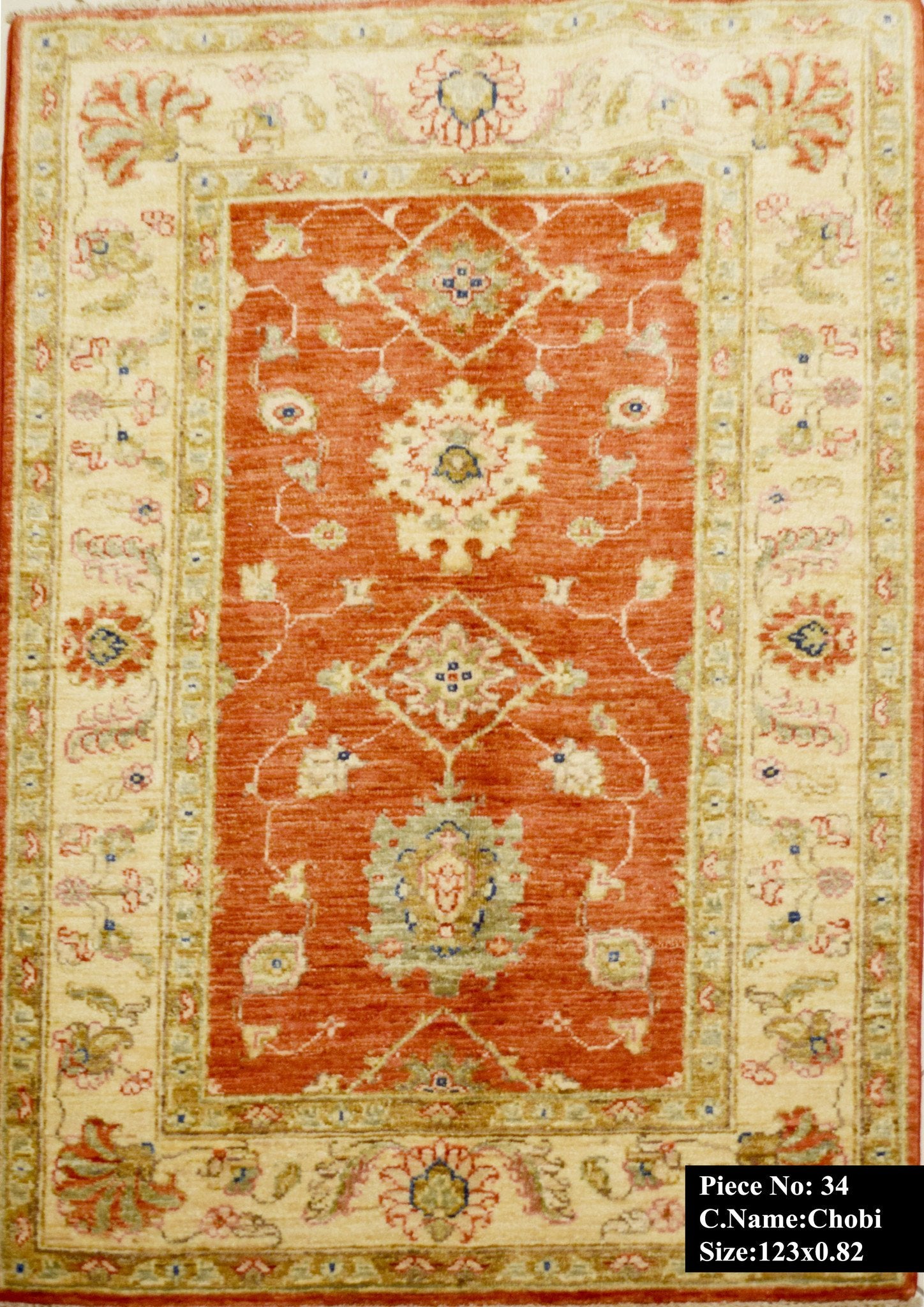 Granaatoranje Ziegler Tapijt 123x82 - Omid Carpets