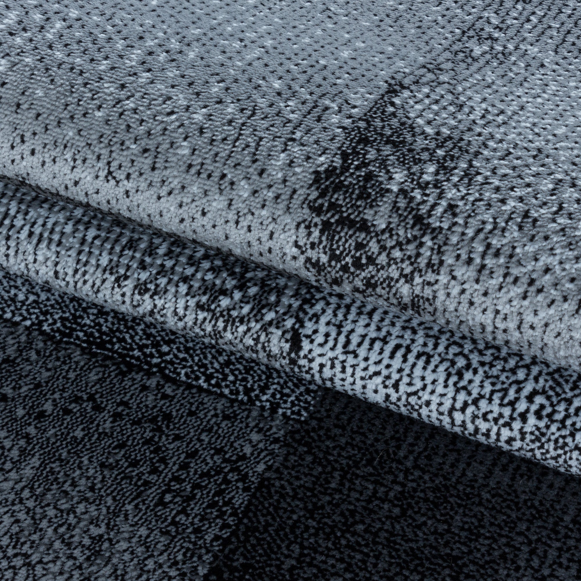 Zwart Tapijt Laagpolig Vloerkleed Omid Modern Comfort