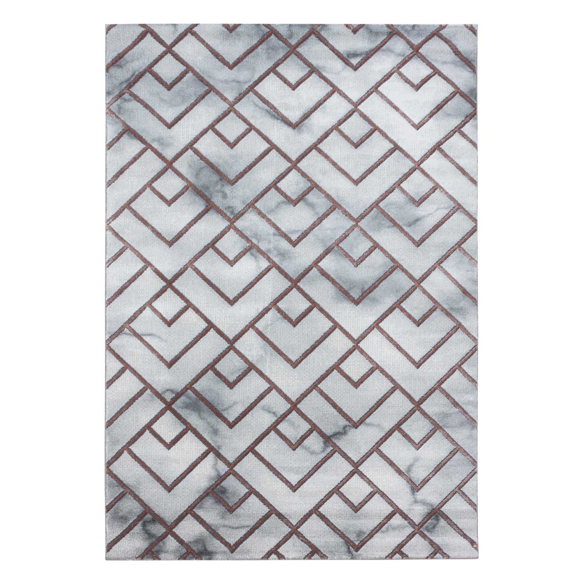 Roos Tapijt Laagpolig Vloerkleed Omid Marble Inspiration