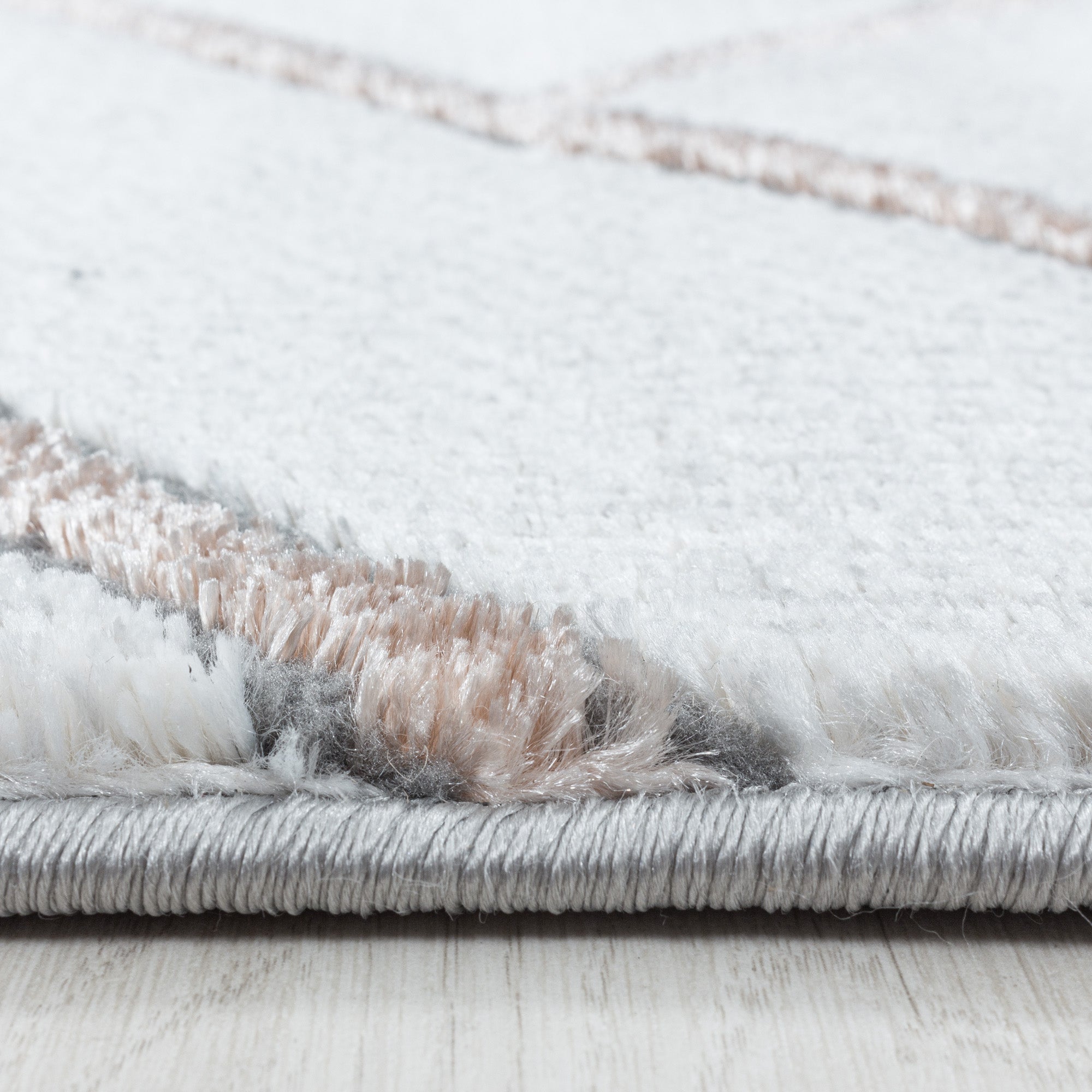 Roos Tapijt Laagpolig Vloerkleed Omid Marble Inspiration