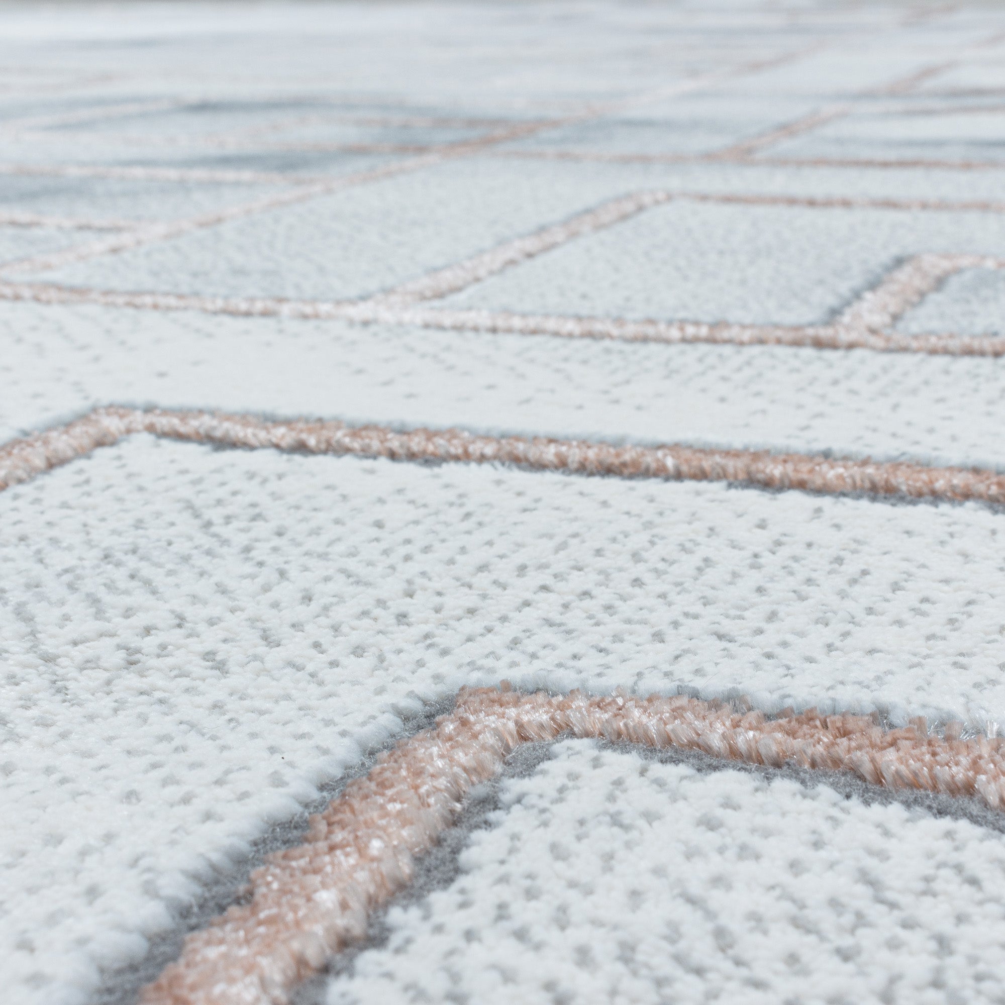 Roos Tapijt Laagpolig Vloerkleed Omid Marble Inspiration