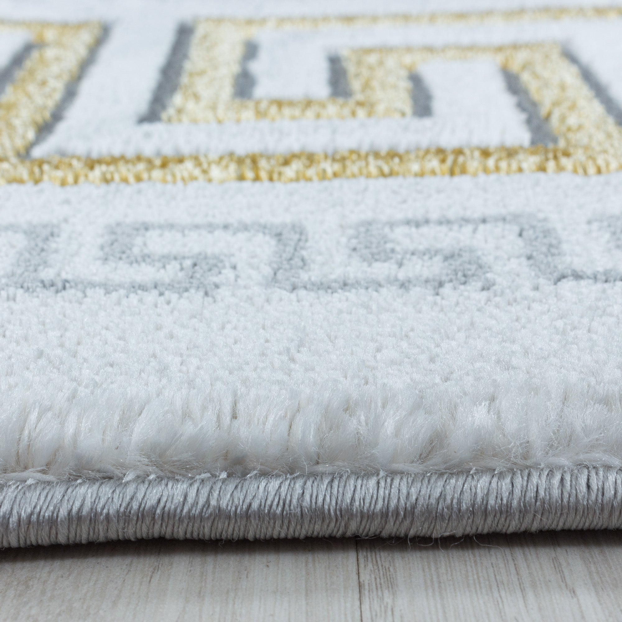 Goud Tapijt Laagpolig Vloerkleed Omid Marble Inspiration