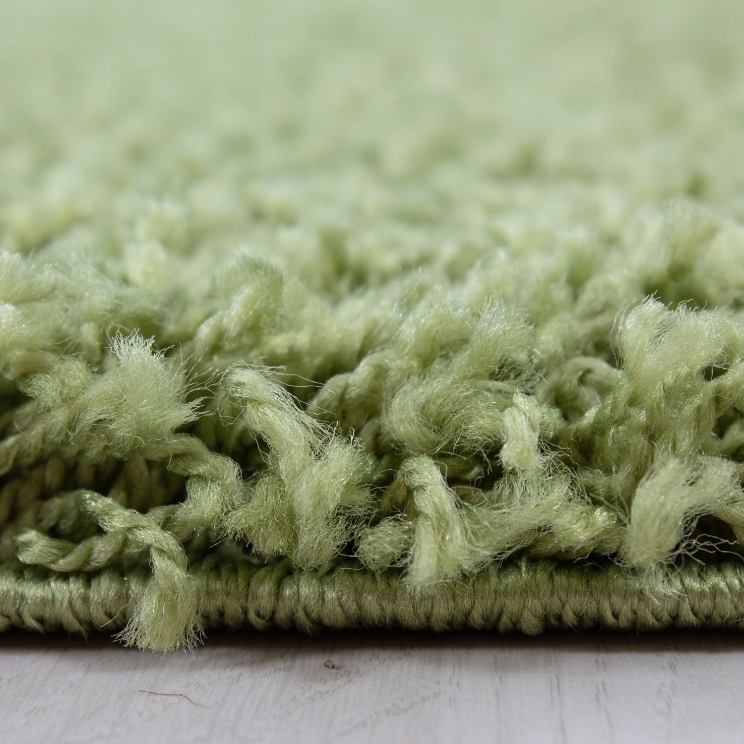 Groen Tapijt Hoogpolig Vloerkleed - Omid Thick Shaggy