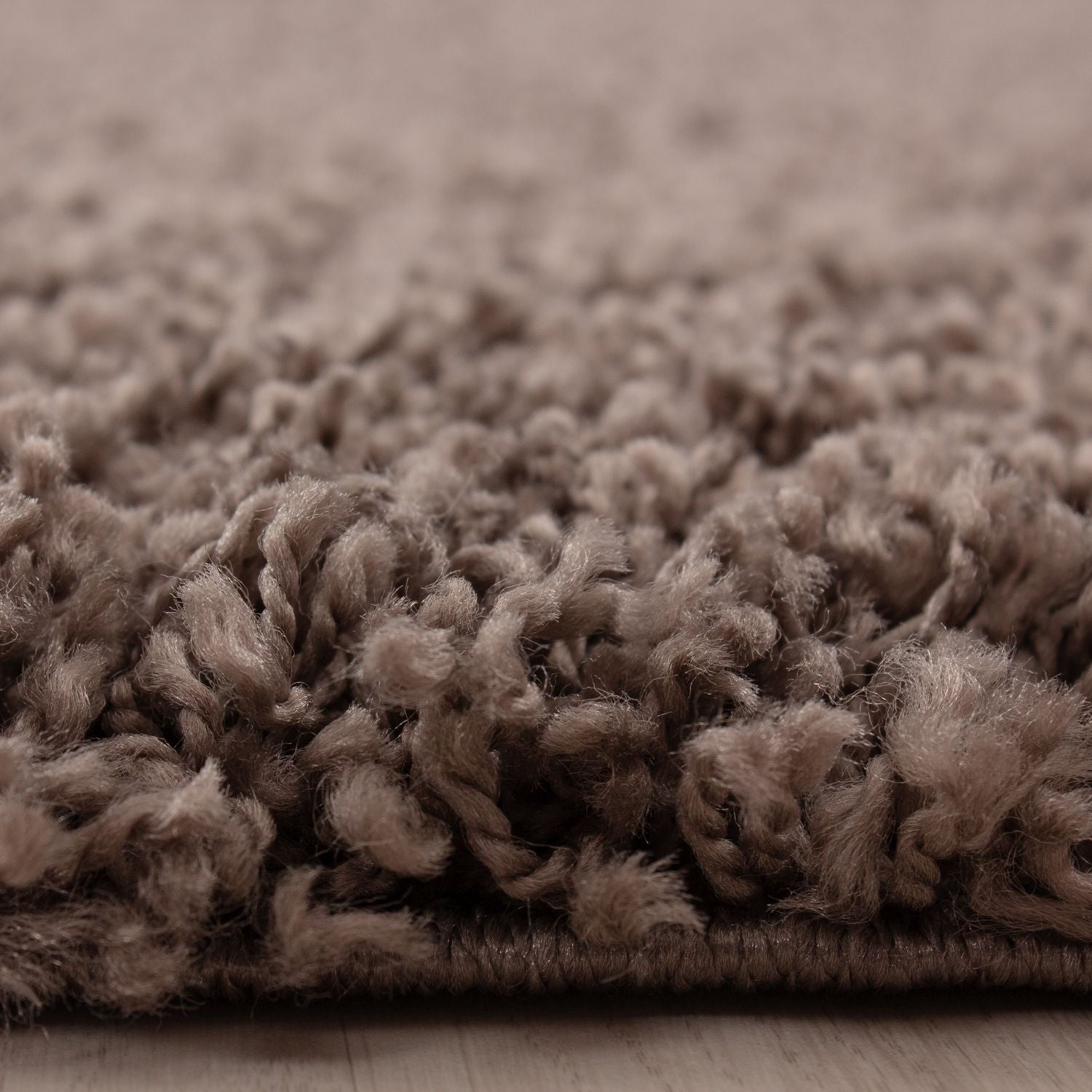 Taupe Tapijt Hoogpolig Vloerkleed - Omid Thick Shaggy