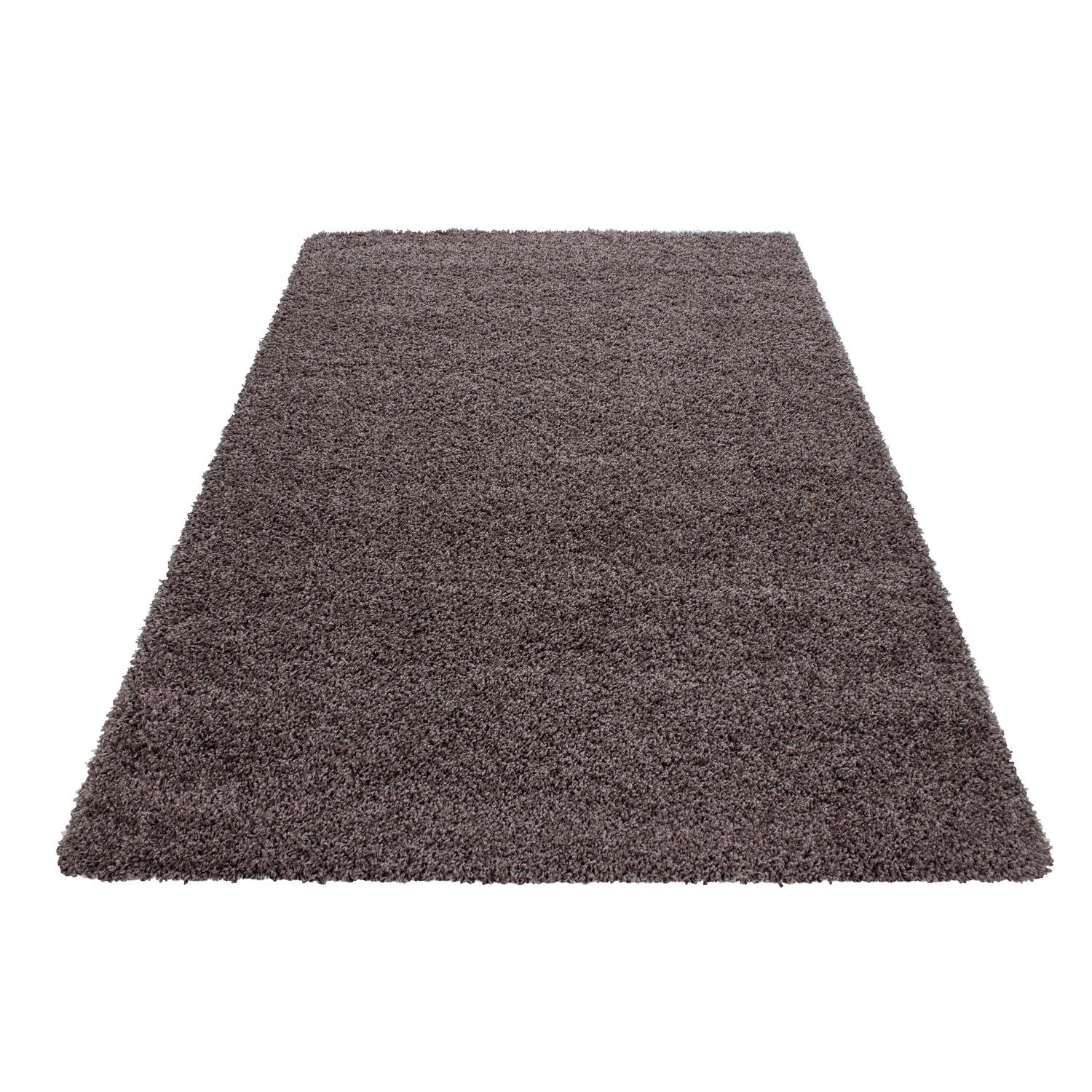 Taupe Tapijt Hoogpolig Vloerkleed - Omid Thick Shaggy